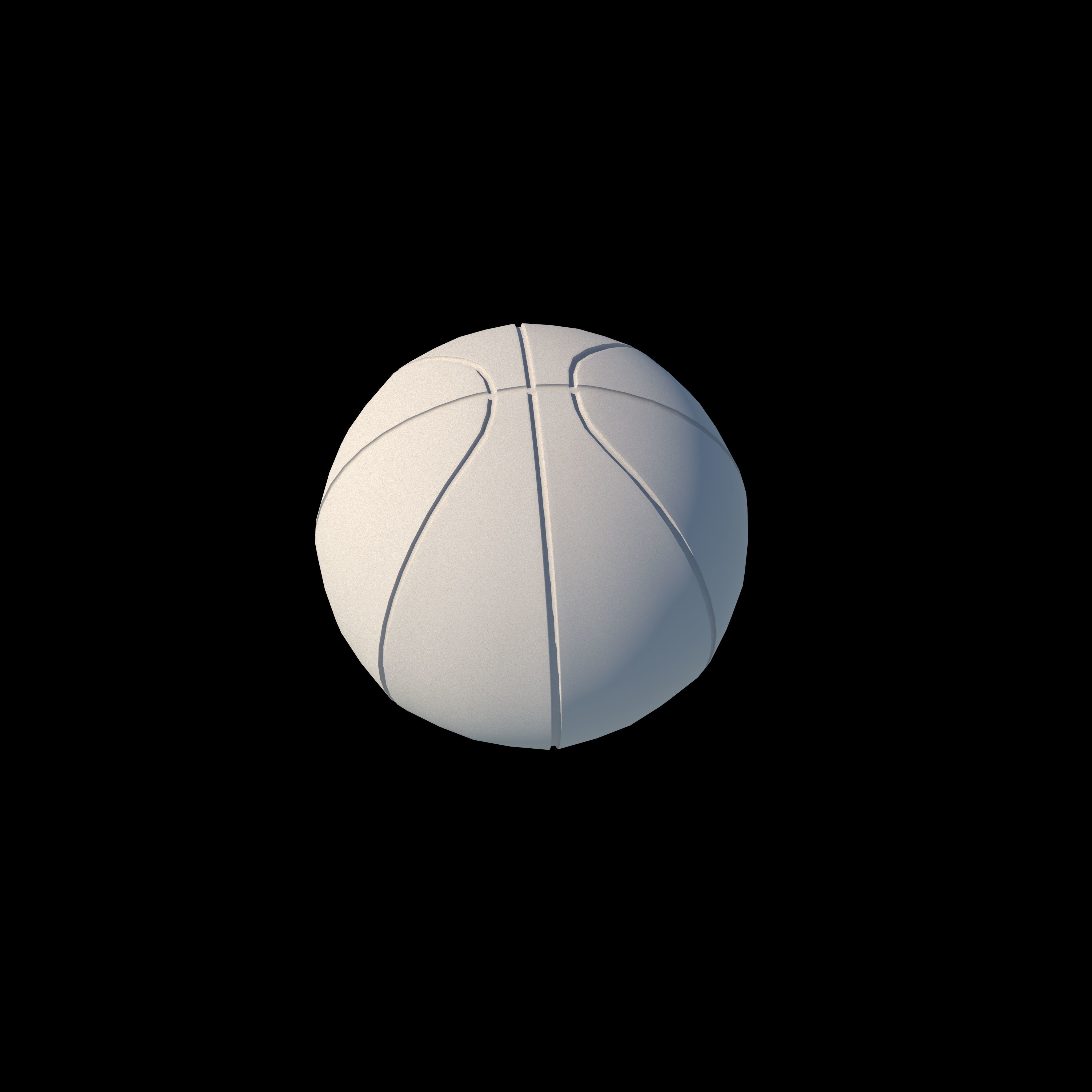basketbal Low-poly 3D model_5