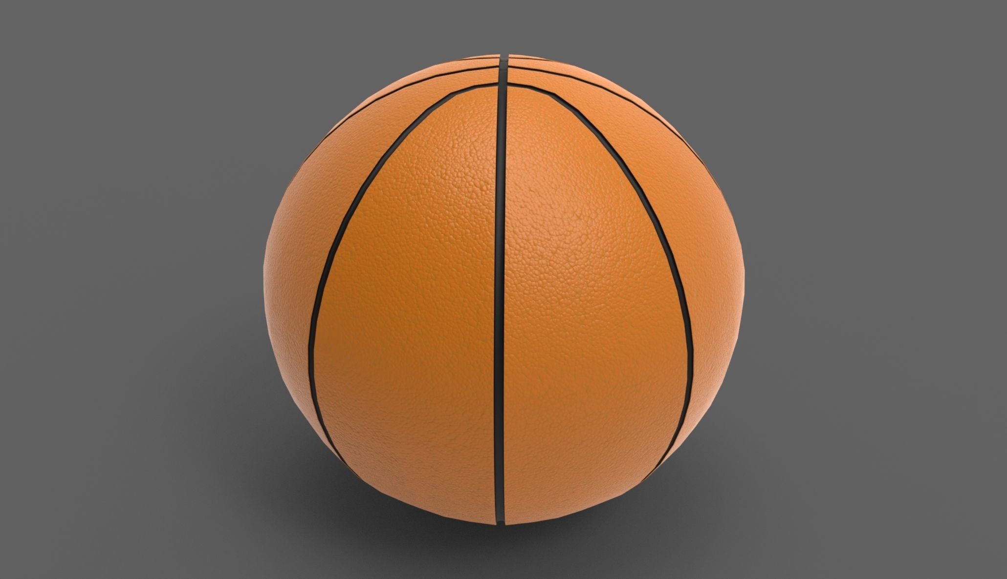 basketbal Low-poly 3D model_1