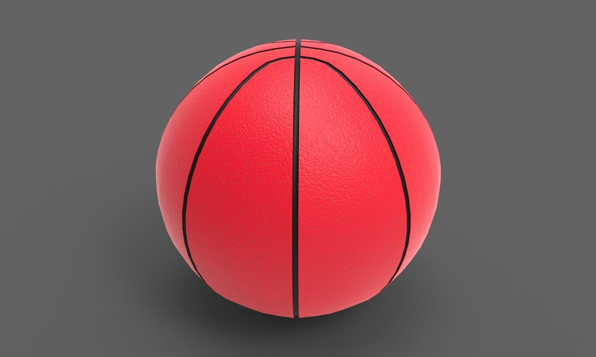 basketbal Low-poly 3D model_2