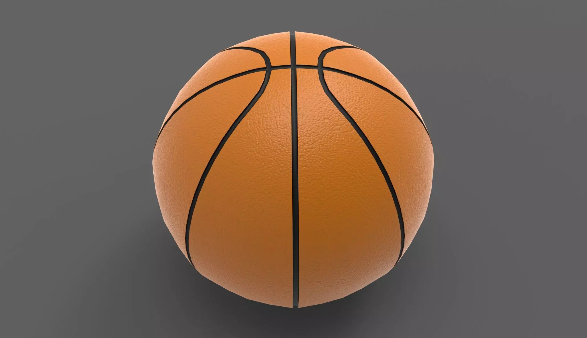 basketbal Low-poly 3D model_0