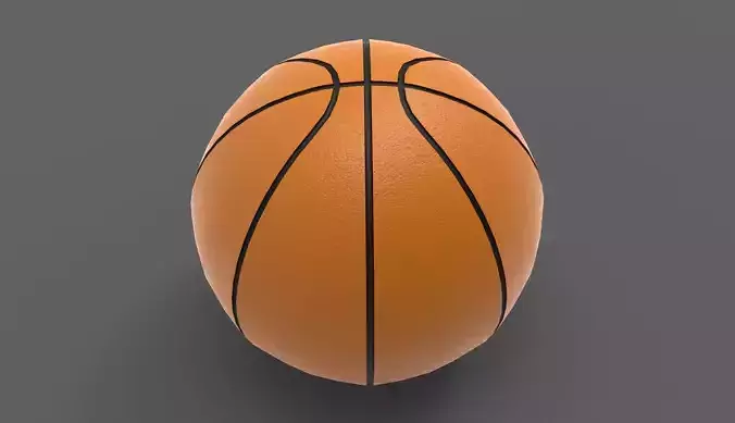 basketbal Low-poly 3D model
