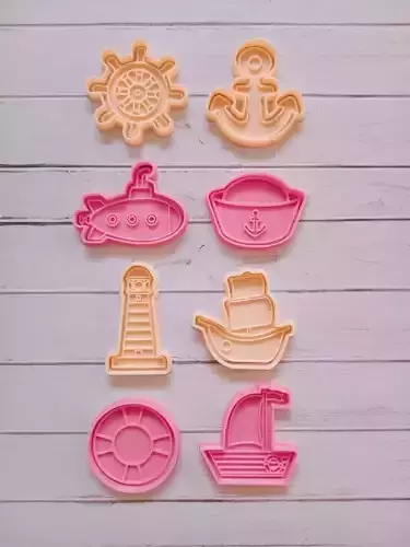 FONDO DE MAR CORTANTE DE GALLETAS