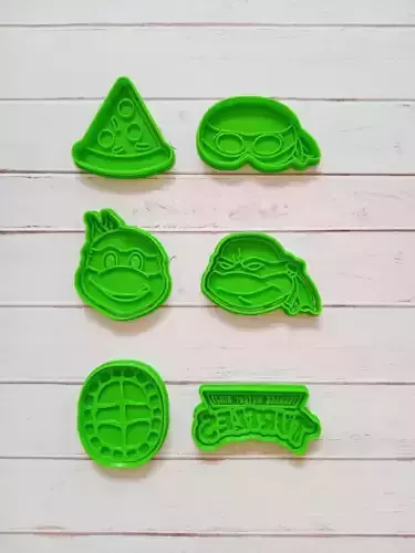TORTUGAS NINJAS CORTANTE DE GALLETAS