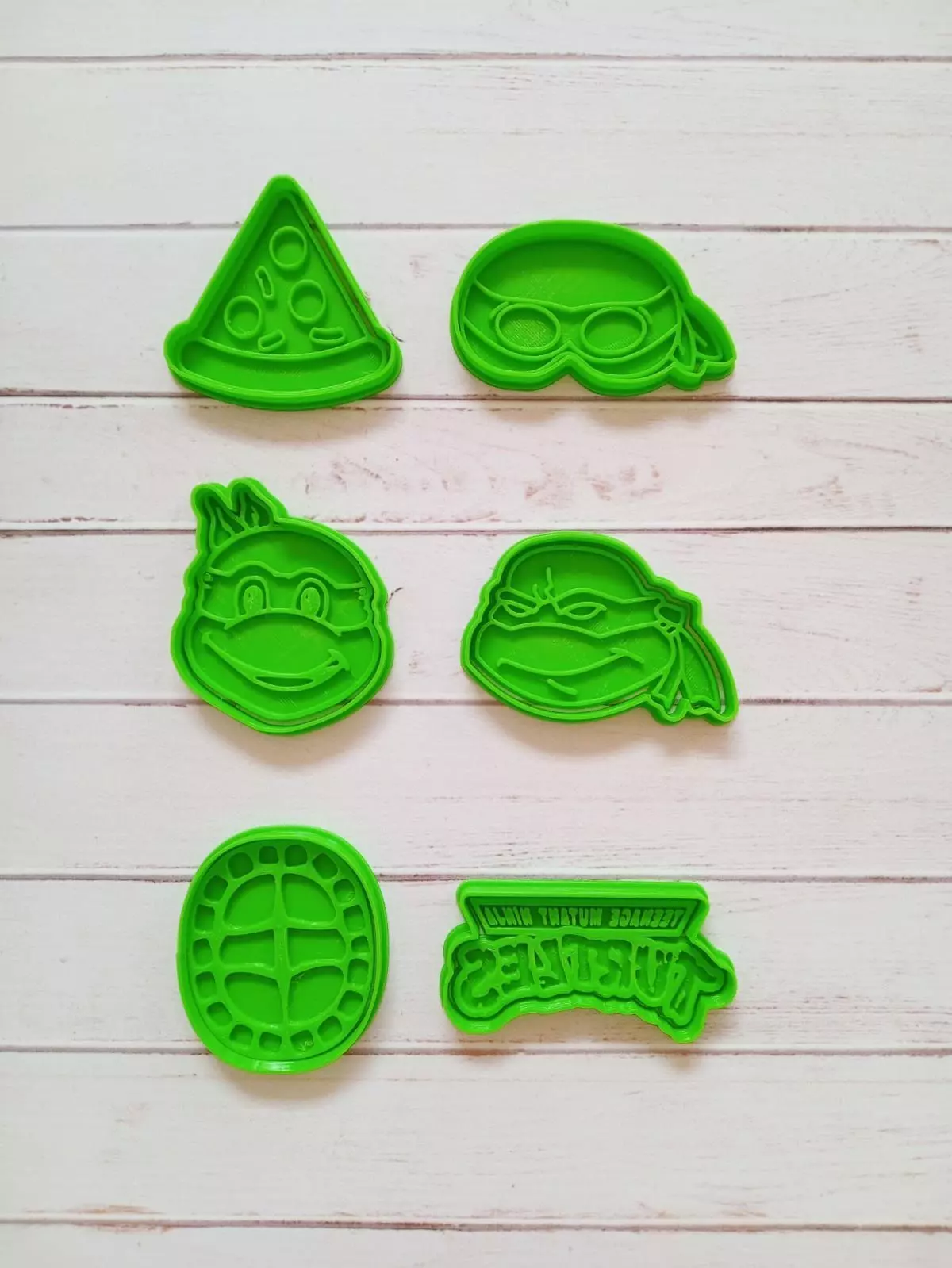 TORTUGAS NINJAS CORTANTE DE GALLETAS 3D model_0