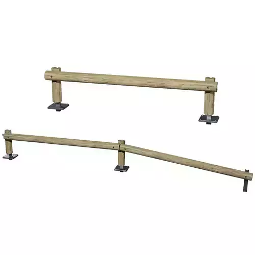 Modular Wooden Guardrail