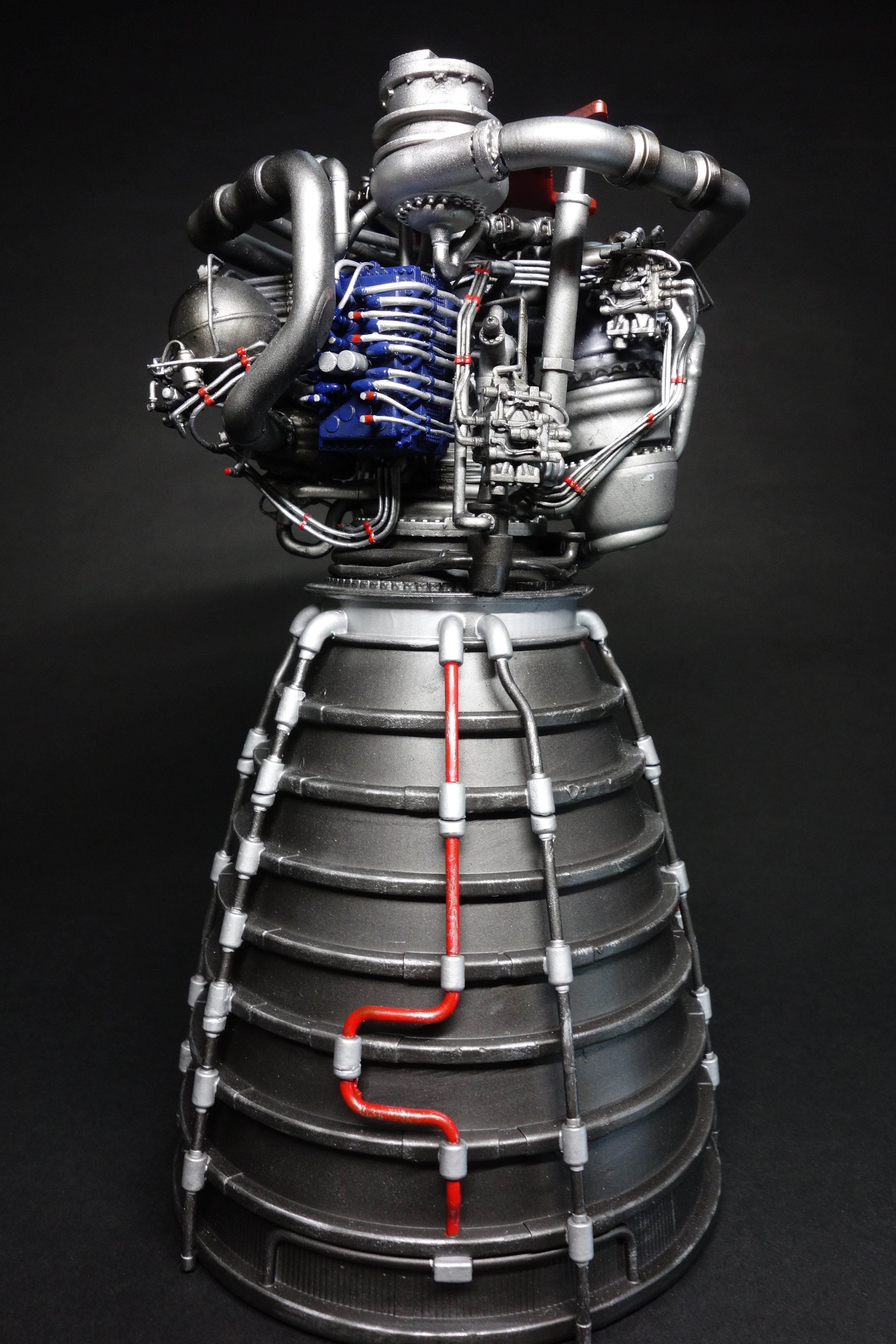 RS-25 Space Shuttle Rocket Engine 3Dprint model 3D print model_2