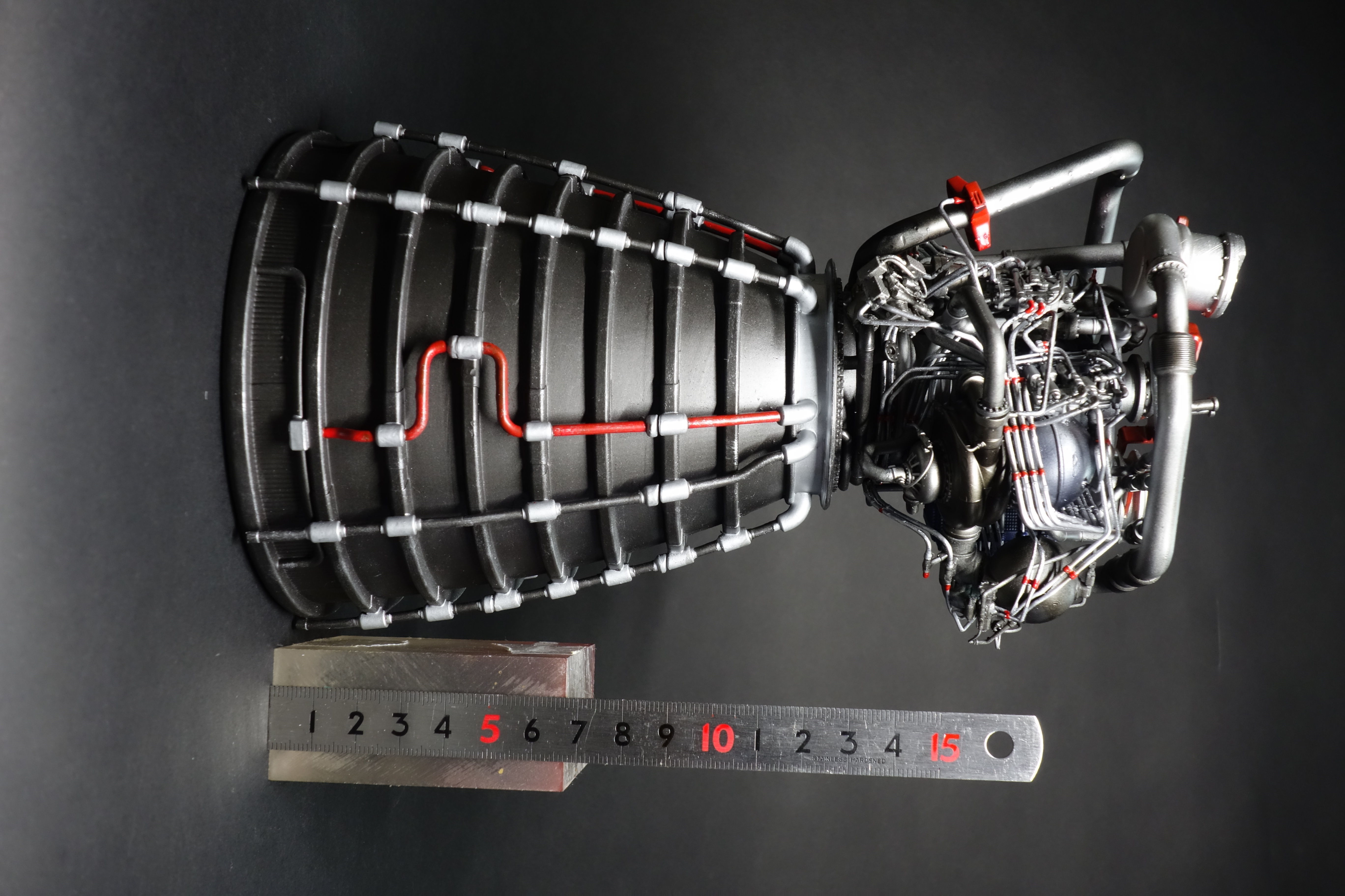 RS-25 Space Shuttle Rocket Engine 3Dprint model 3D print model_6