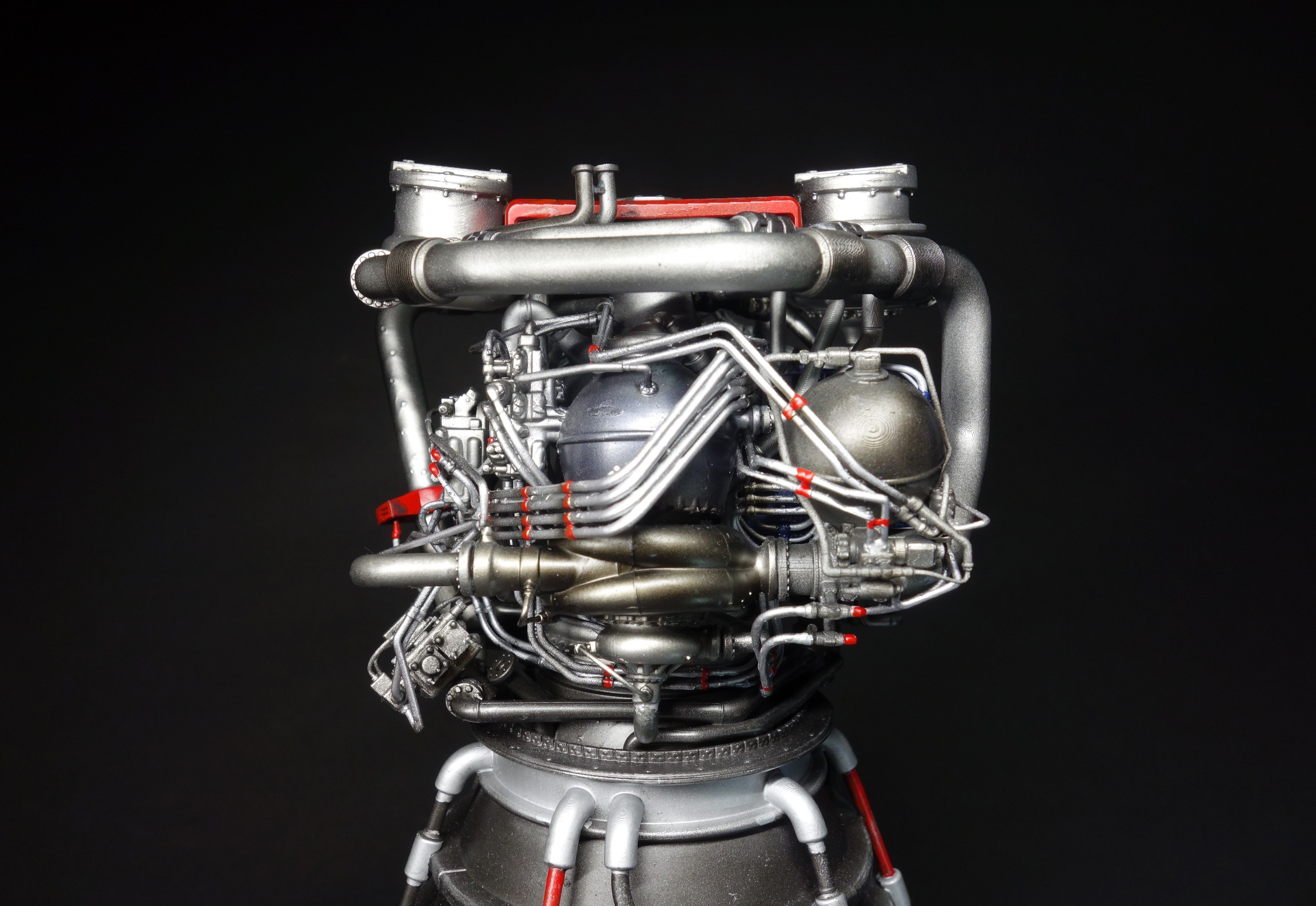 RS-25 Space Shuttle Rocket Engine 3Dprint model 3D print model_8
