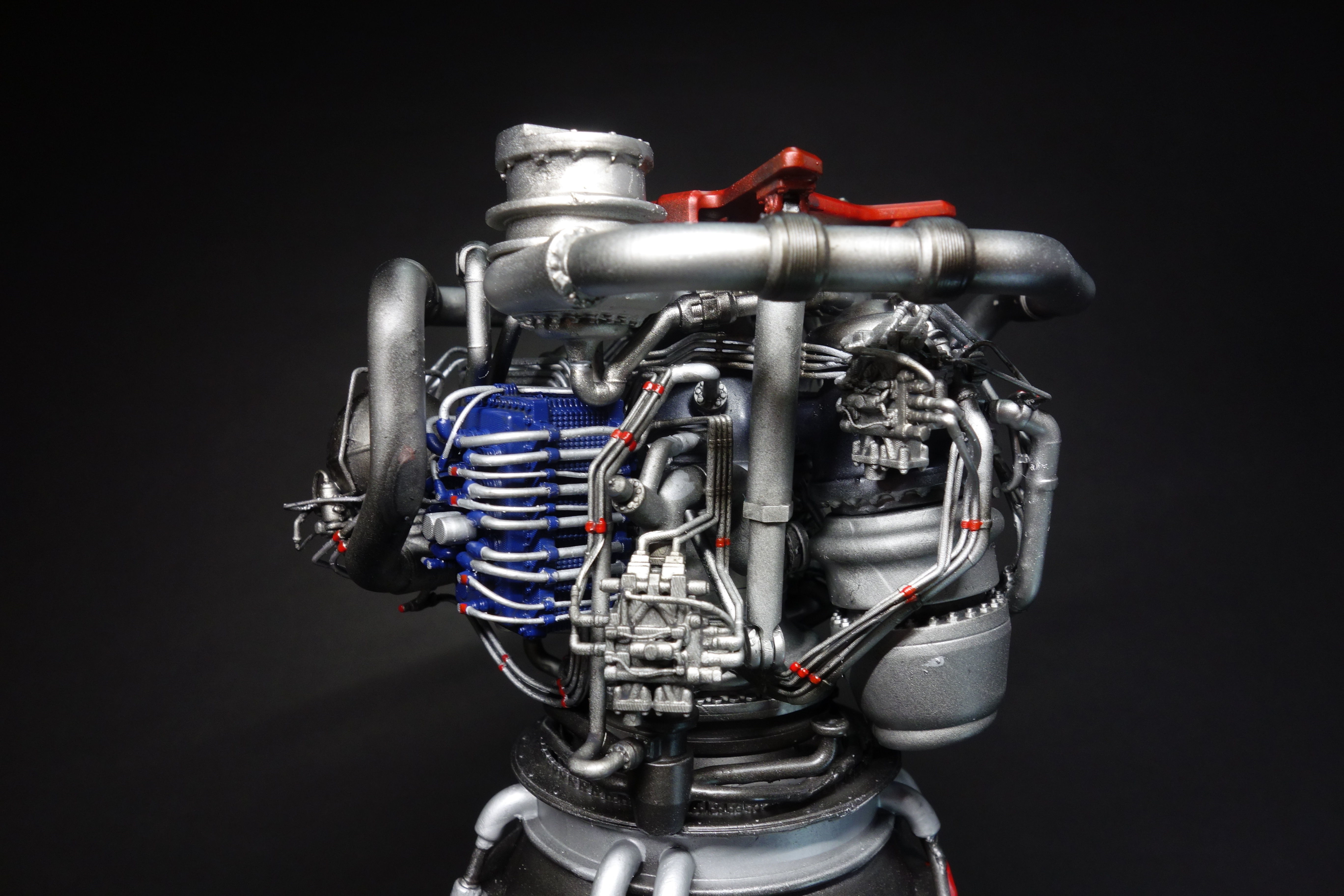 RS-25 Space Shuttle Rocket Engine 3Dprint model 3D print model_7