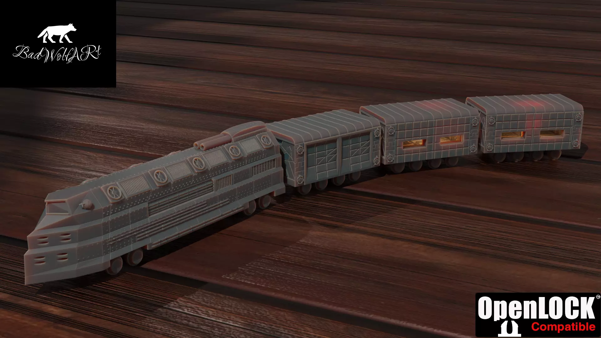 Sci fi Train - OpenLOCK 3D print model