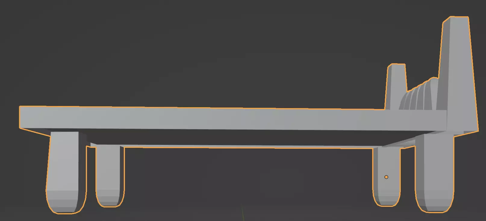 Bedframe Free 3D model_0