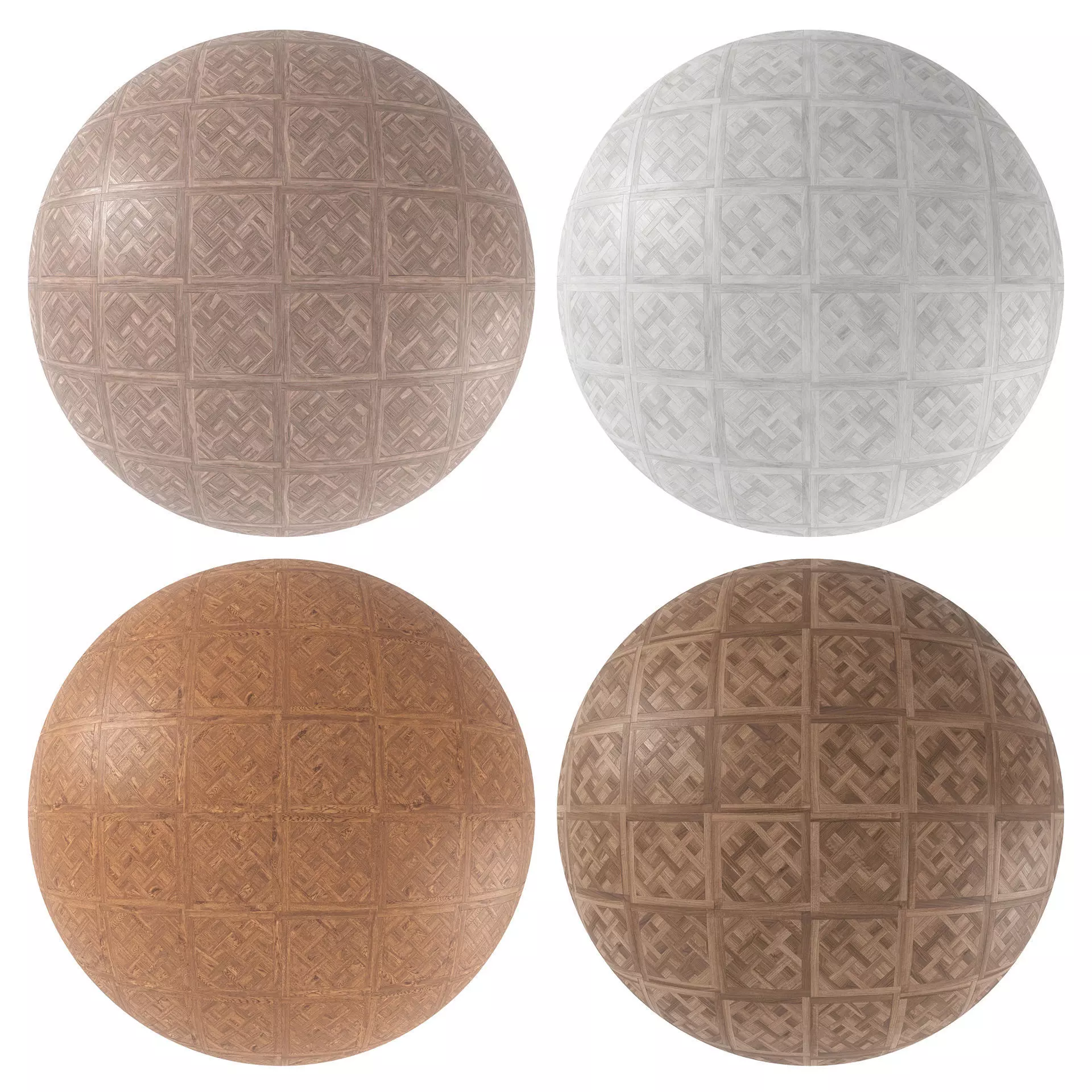 Parquet - Laminate - Wooden floor 4 in 1 3D model_0