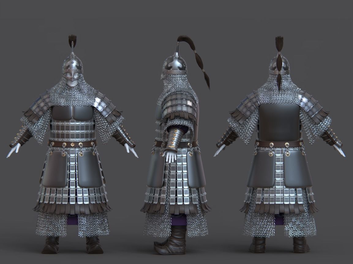 10-Ancient Chinese Armor-Yuan dynasty 3D model_6