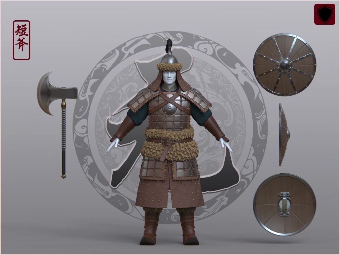 10-Ancient Chinese Armor-Yuan dynasty 3D model_1