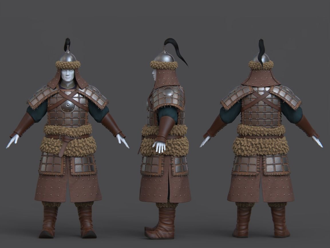 10-Ancient Chinese Armor-Yuan dynasty 3D model_2