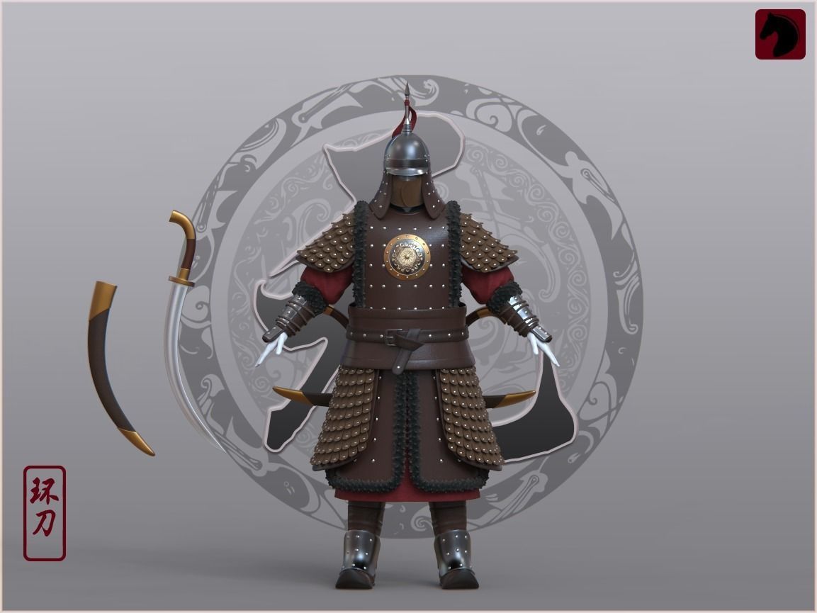 10-Ancient Chinese Armor-Yuan dynasty 3D model_3