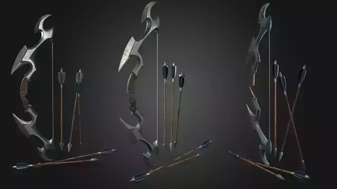 Bow And Arrows 3D model