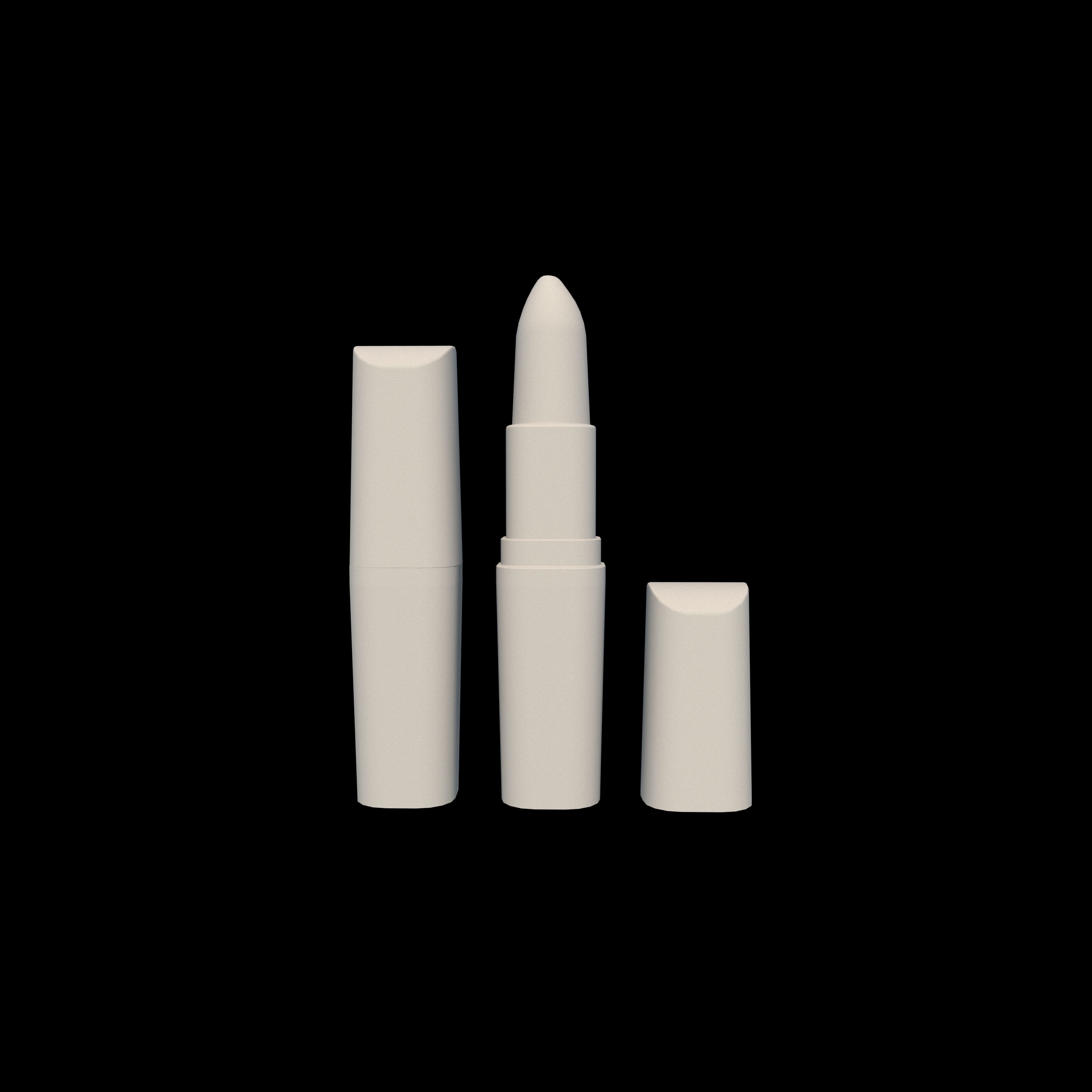 Lipstick Low-poly 3D model_7
