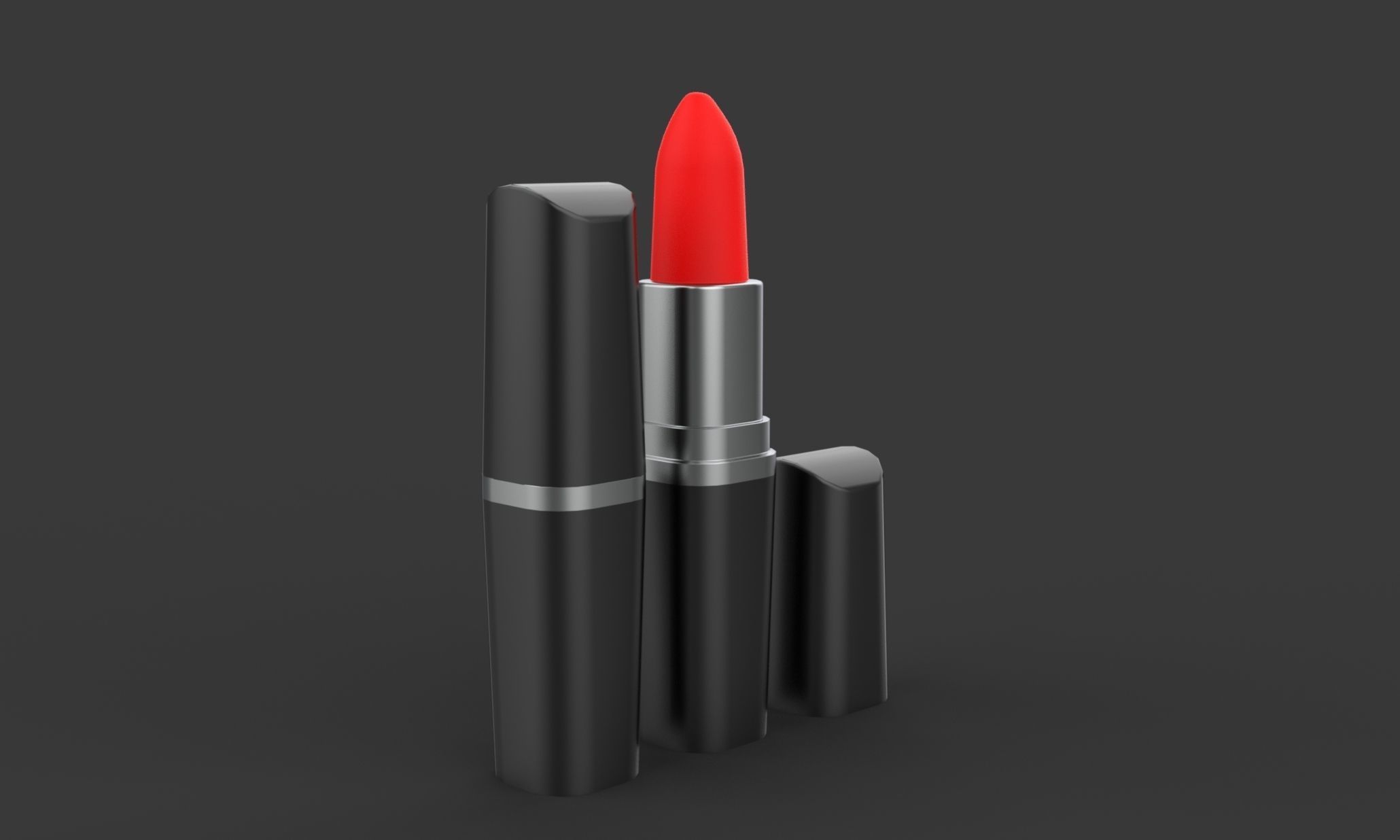Lipstick Low-poly 3D model_4