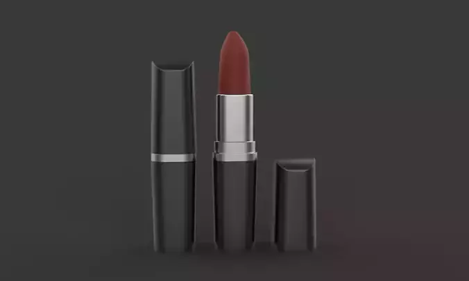Lipstick Low-poly 3D model