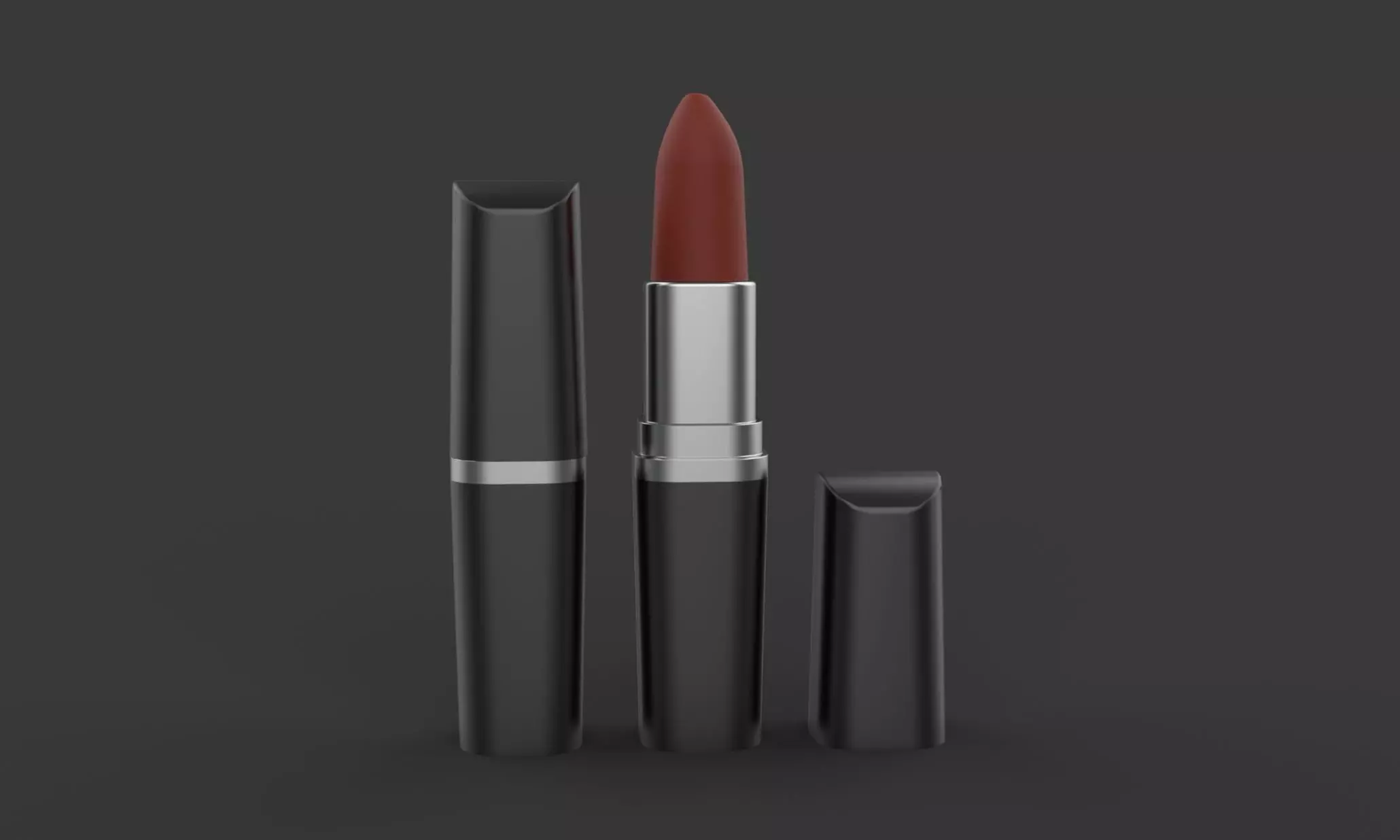 Lipstick Low-poly 3D model_0