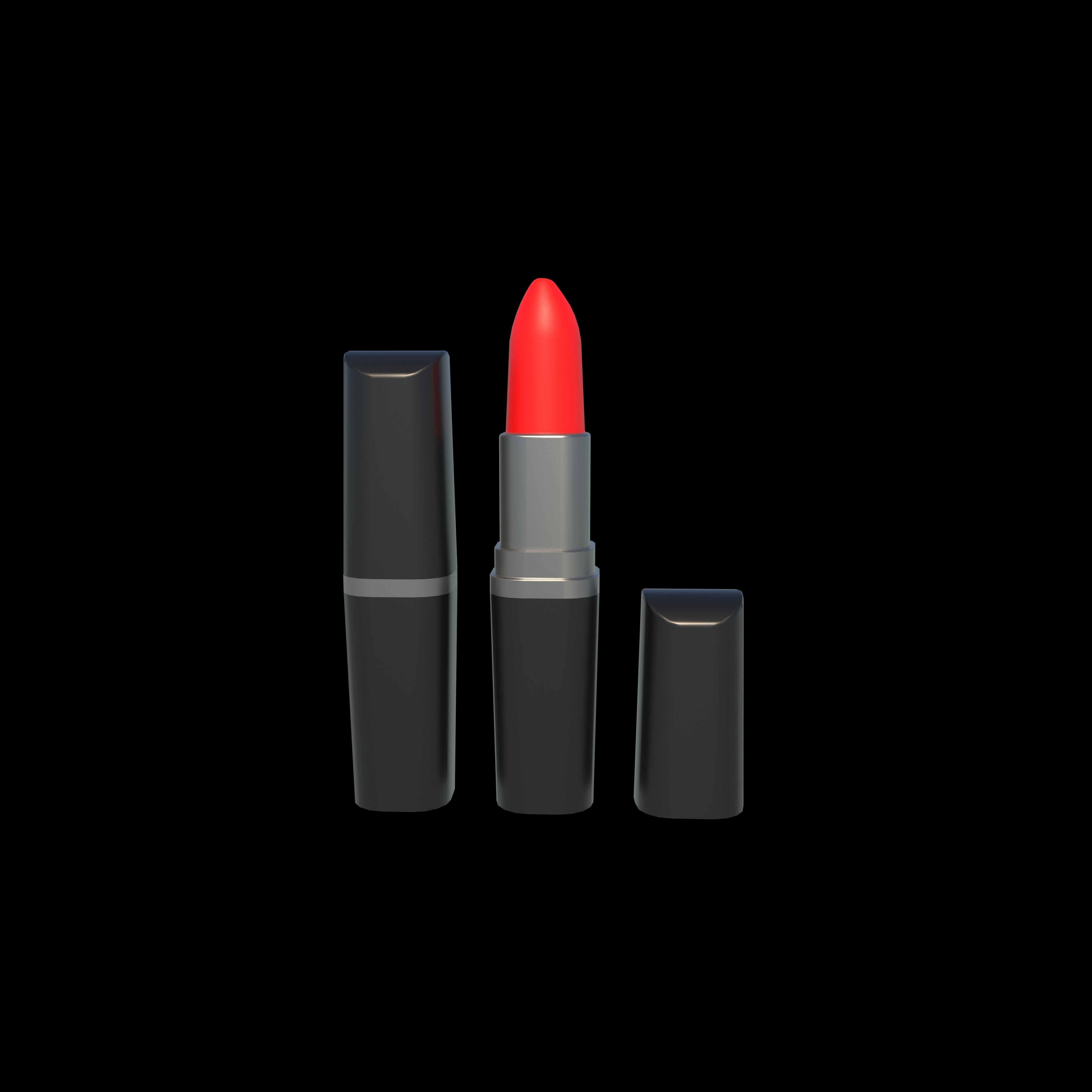 Lipstick Low-poly 3D model_1