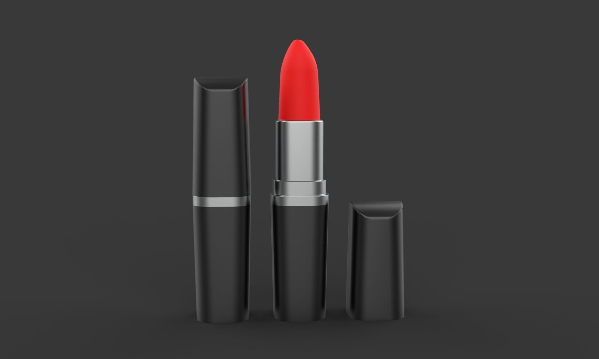 Lipstick Low-poly 3D model_2