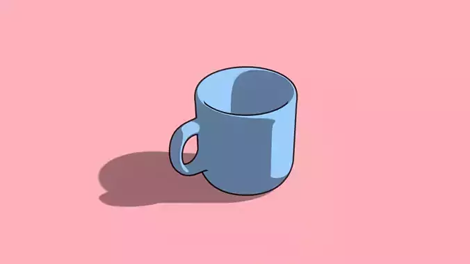 cup toon shader