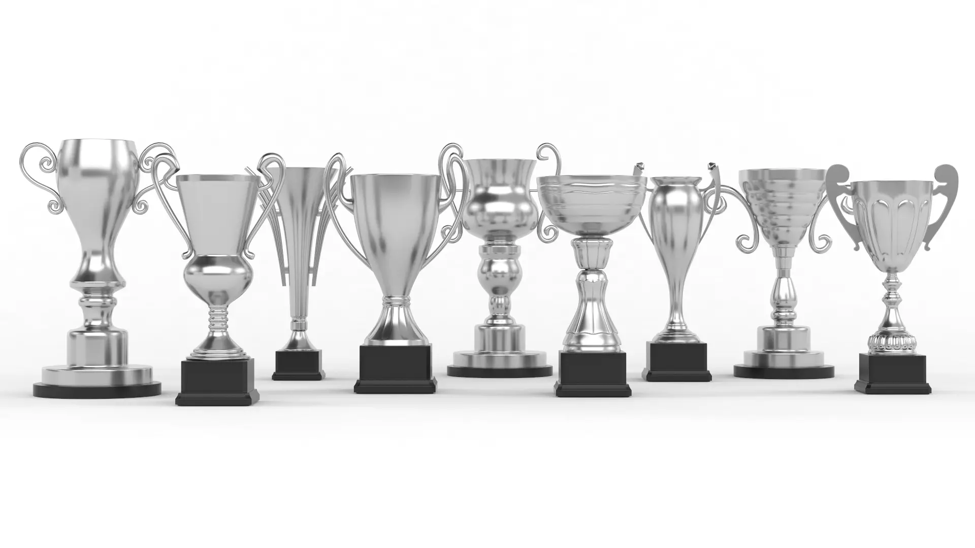Trophy Cup Collection 3D model_0