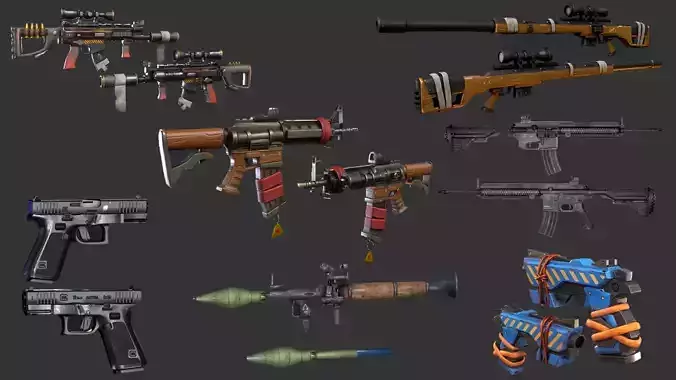  Weapons PBR Collection