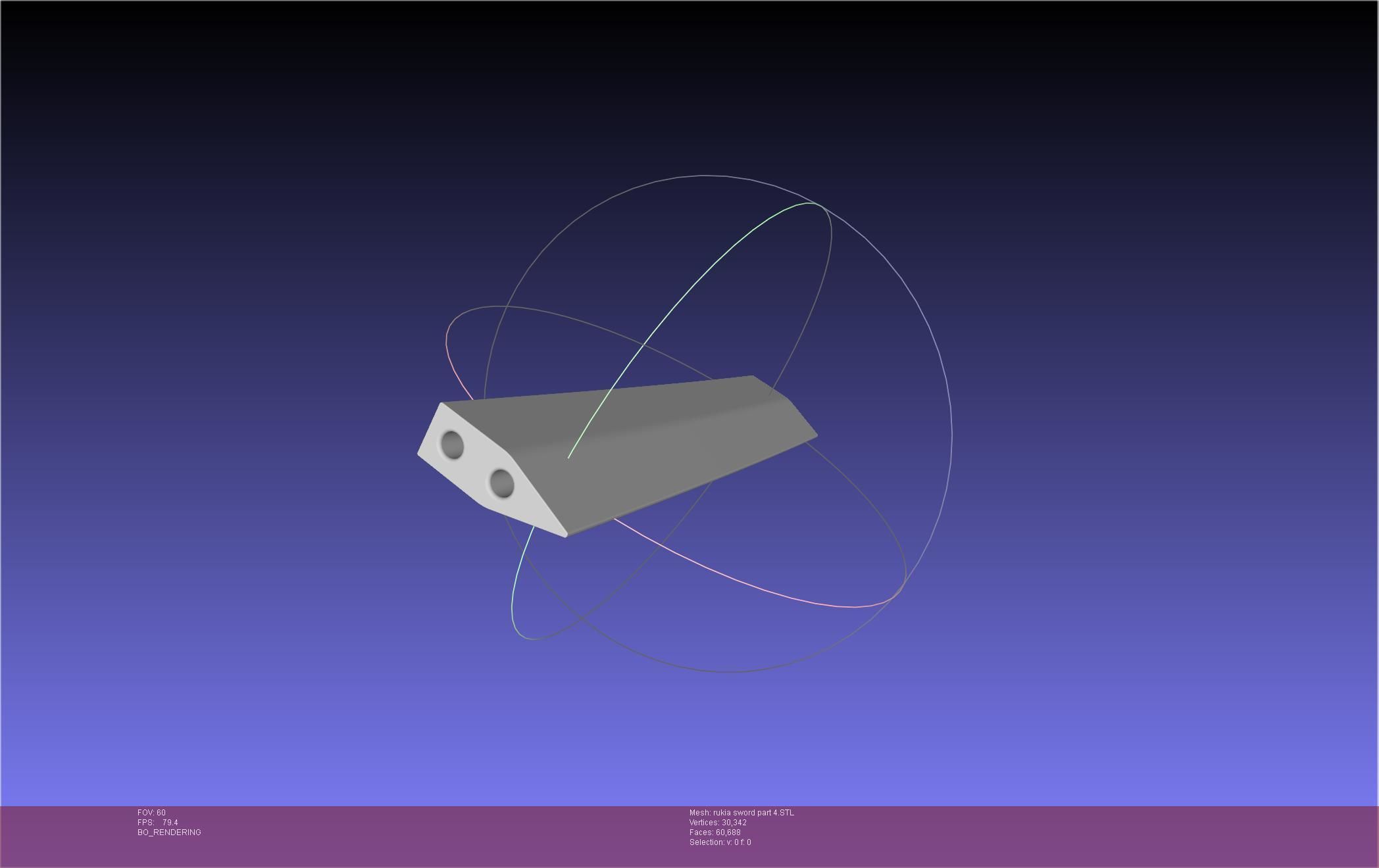 Bleach Kuchiki Rukia Sword Printable Assembly 3D print model_97