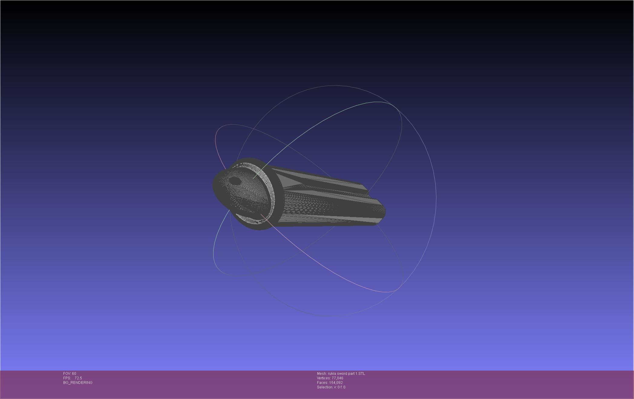 Bleach Kuchiki Rukia Sword Printable Assembly 3D print model_66