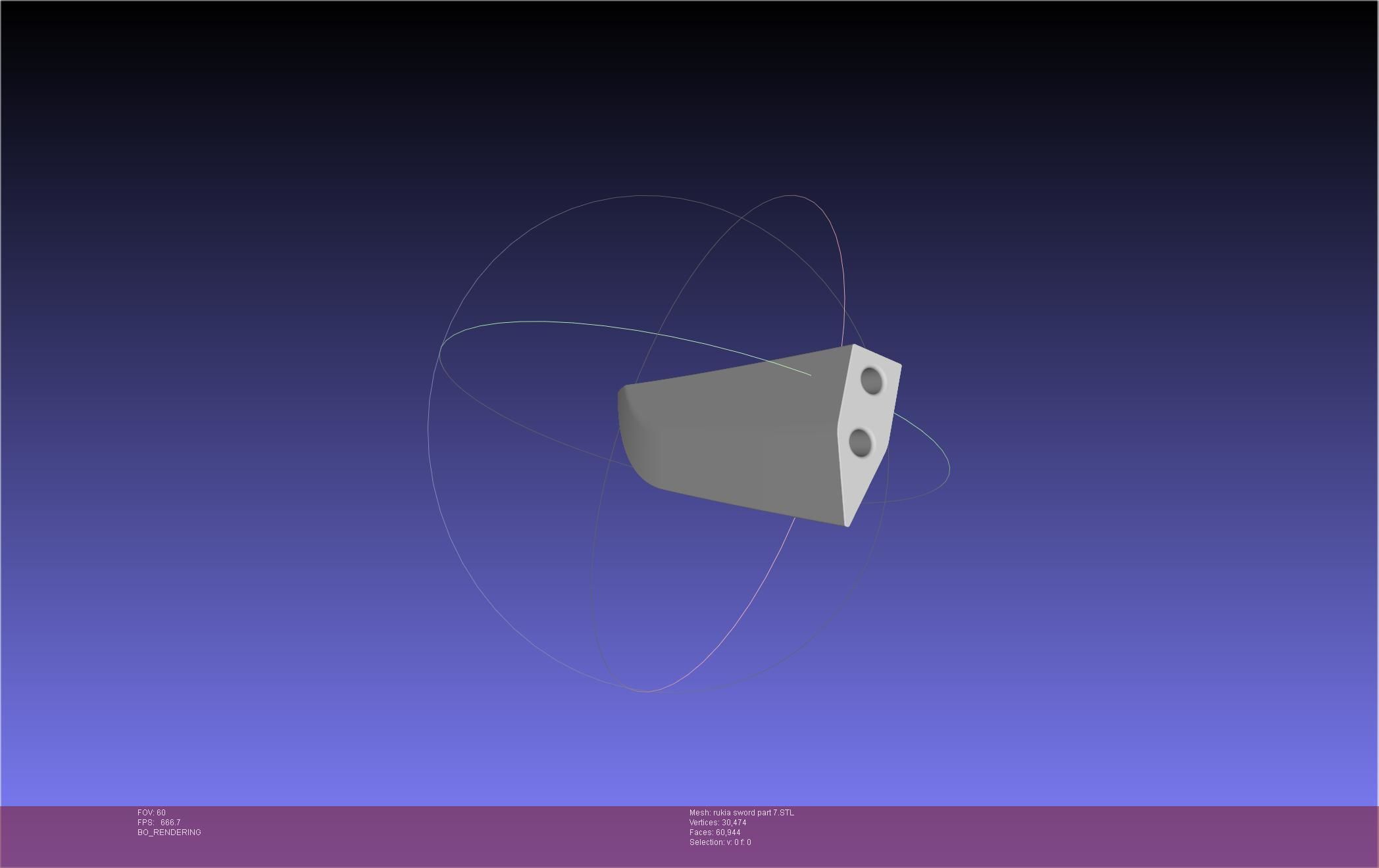 Bleach Kuchiki Rukia Sword Printable Assembly 3D print model_113