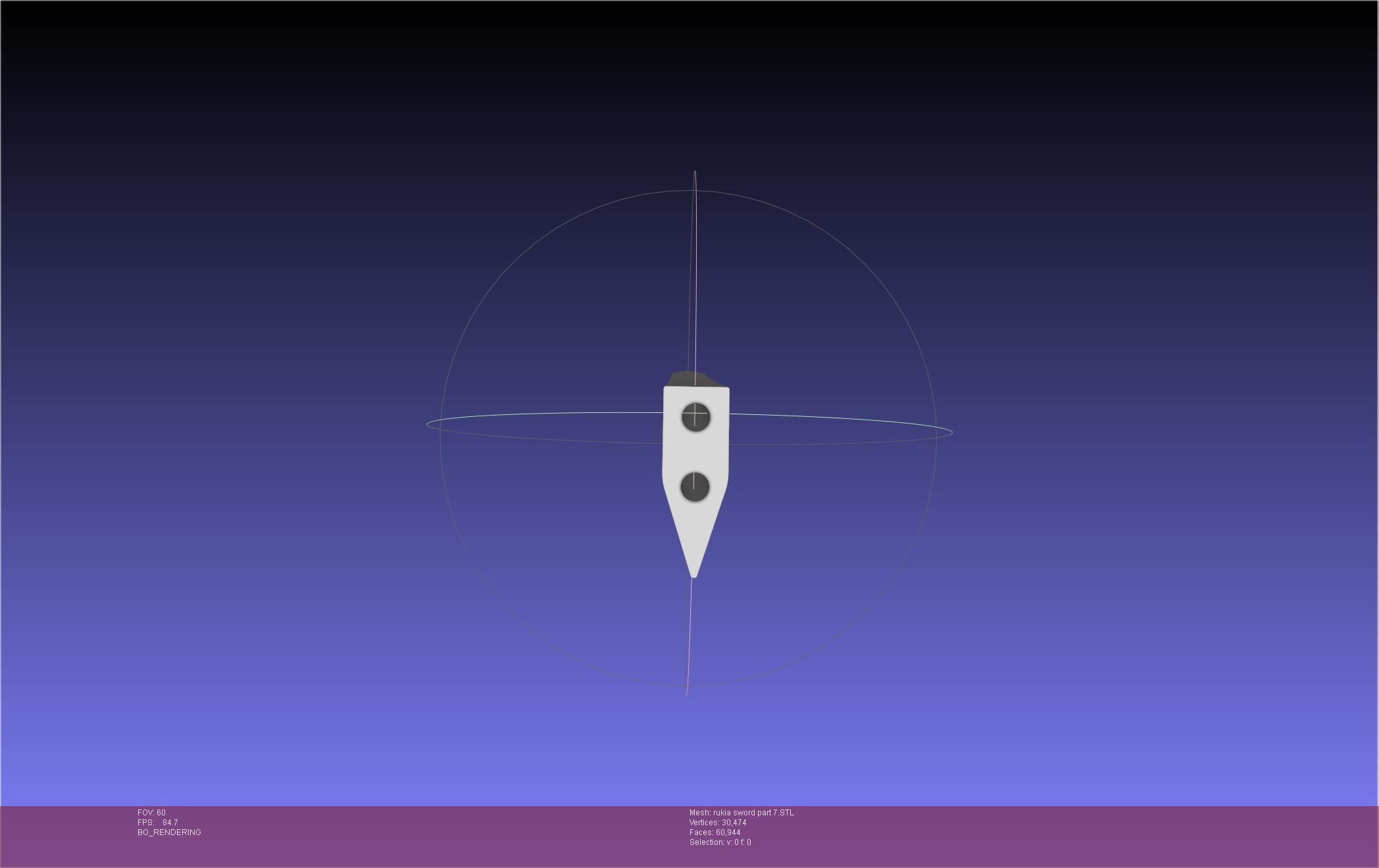 Bleach Kuchiki Rukia Sword Printable Assembly 3D print model_110