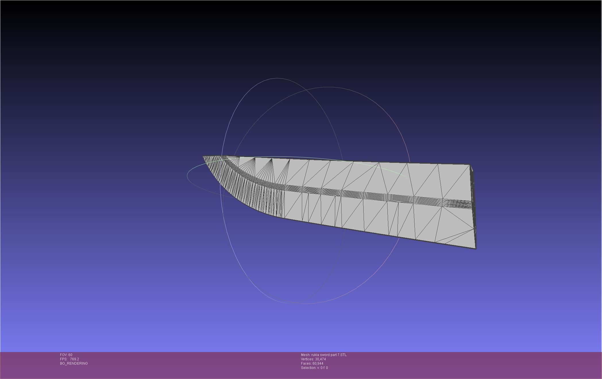 Bleach Kuchiki Rukia Sword Printable Assembly 3D print model_126