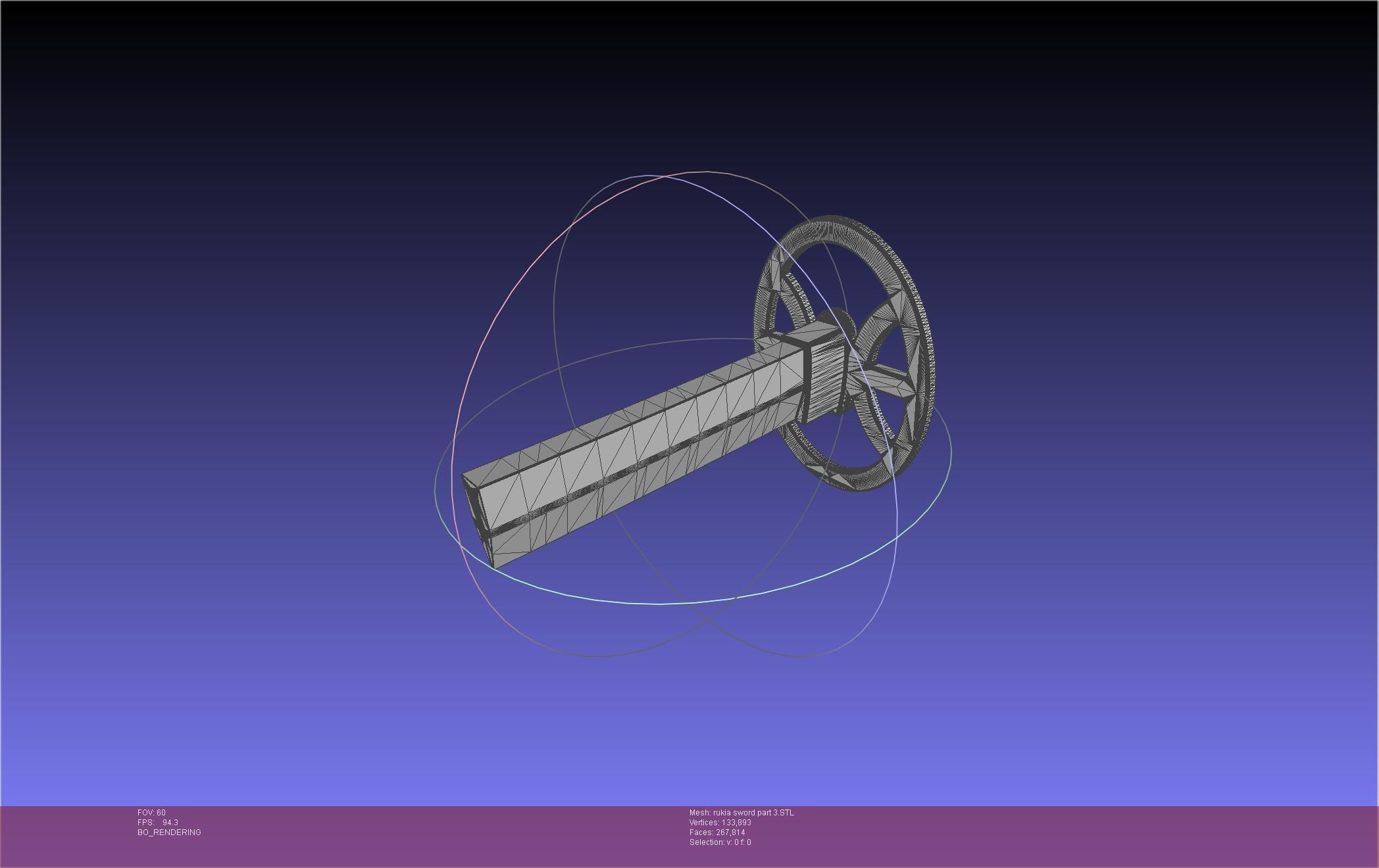 Bleach Kuchiki Rukia Sword Printable Assembly 3D print model_90