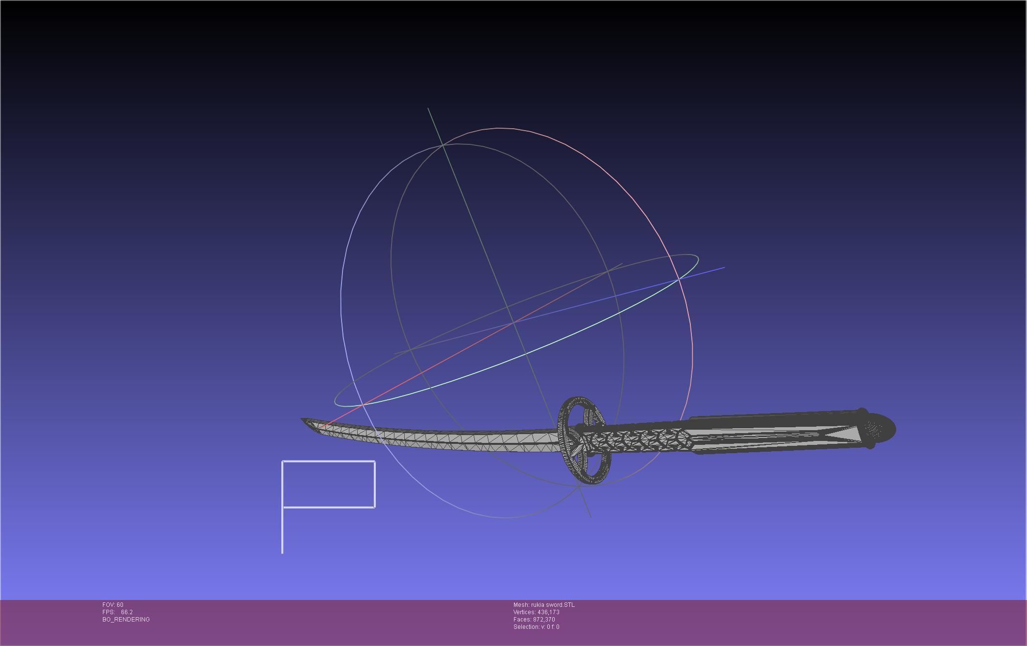 Bleach Kuchiki Rukia Sword Printable Assembly 3D print model_42