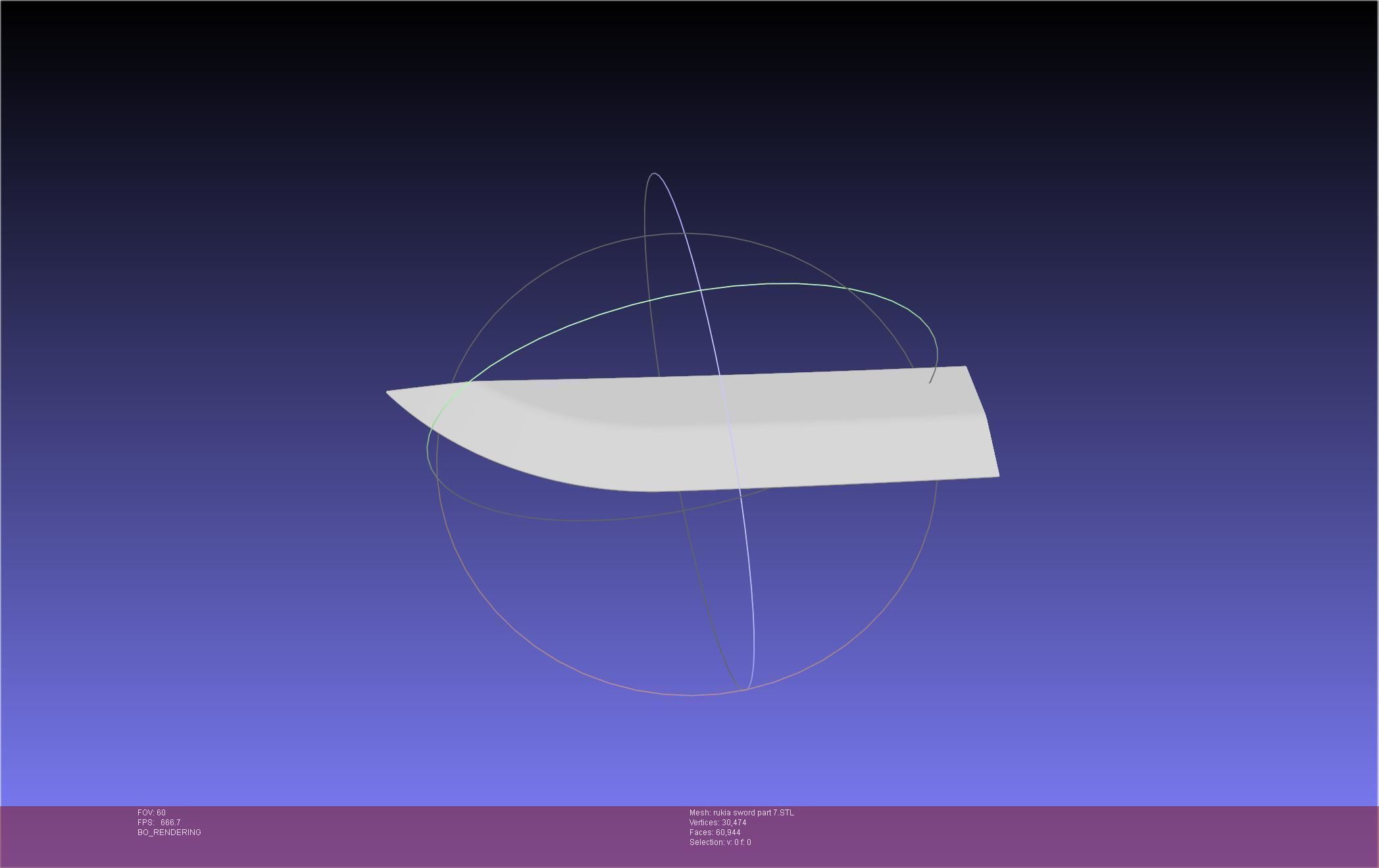 Bleach Kuchiki Rukia Sword Printable Assembly 3D print model_115