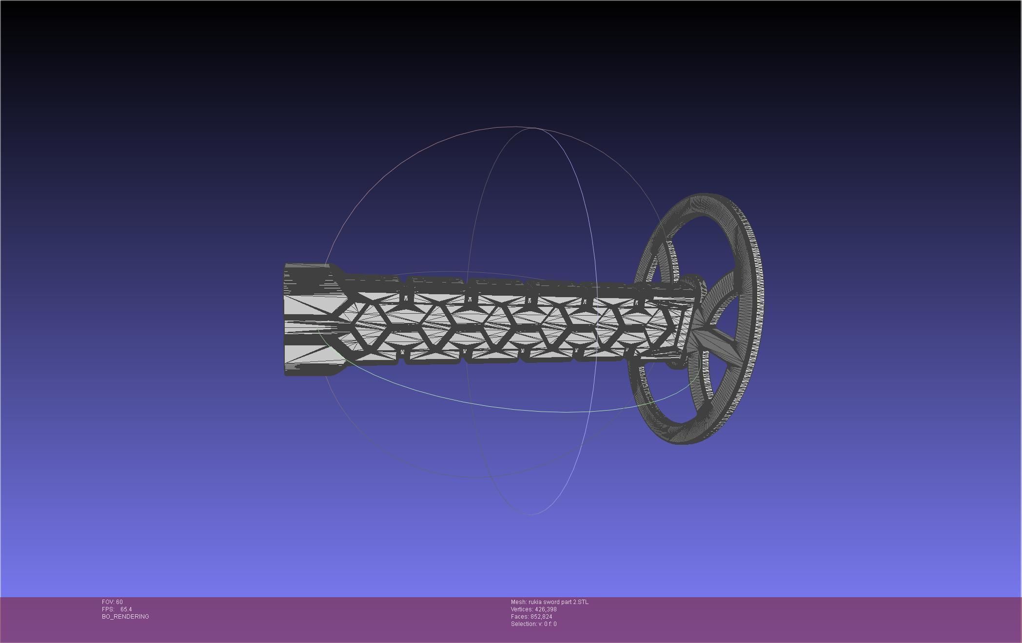 Bleach Kuchiki Rukia Sword Printable Assembly 3D print model_79