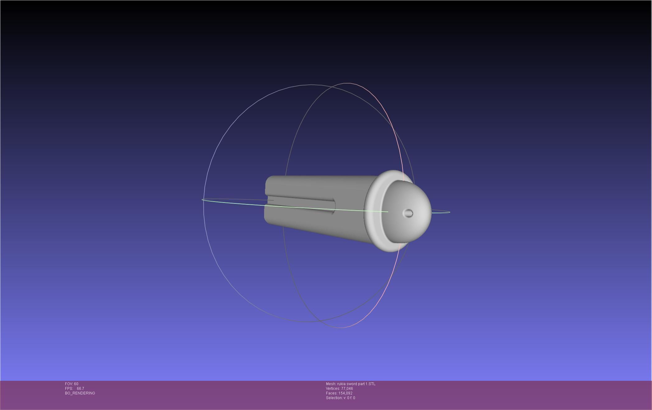 Bleach Kuchiki Rukia Sword Printable Assembly 3D print model_60