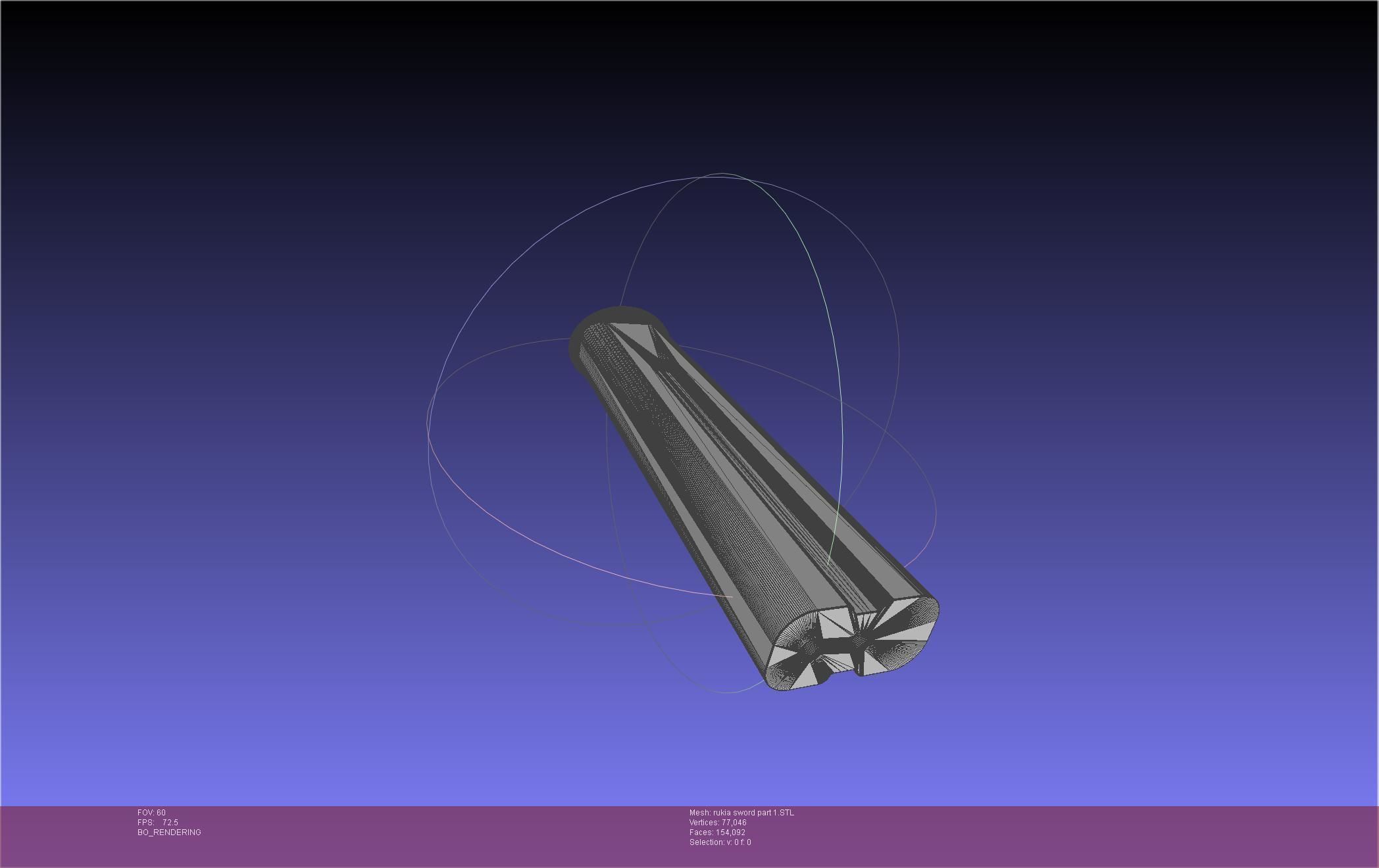 Bleach Kuchiki Rukia Sword Printable Assembly 3D print model_64