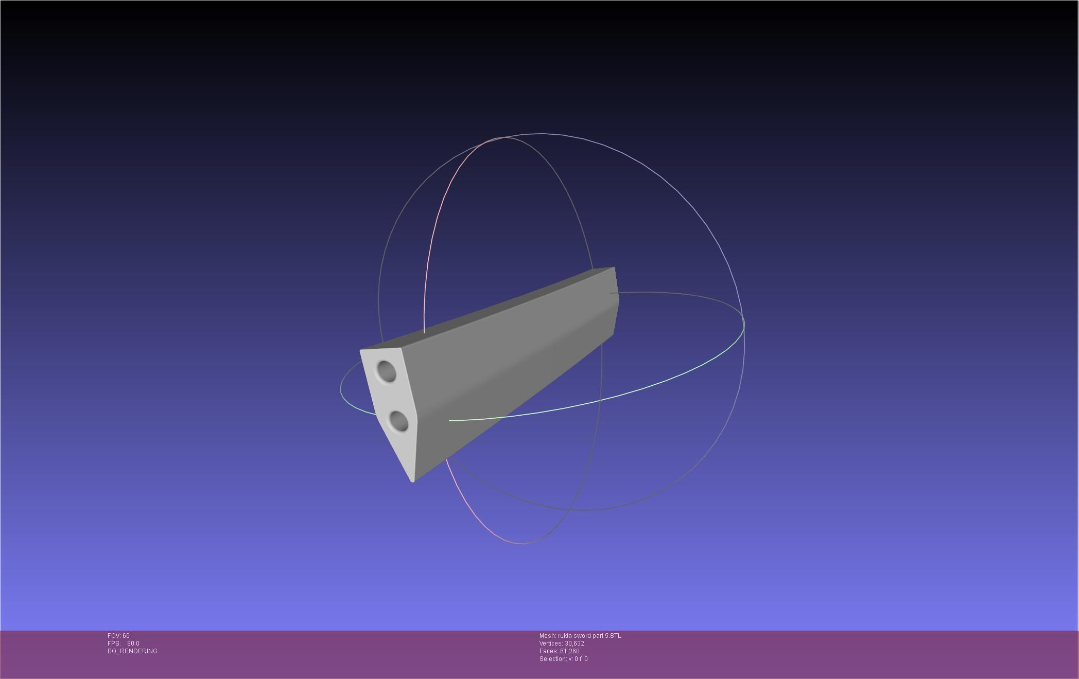 Bleach Kuchiki Rukia Sword Printable Assembly 3D print model_103