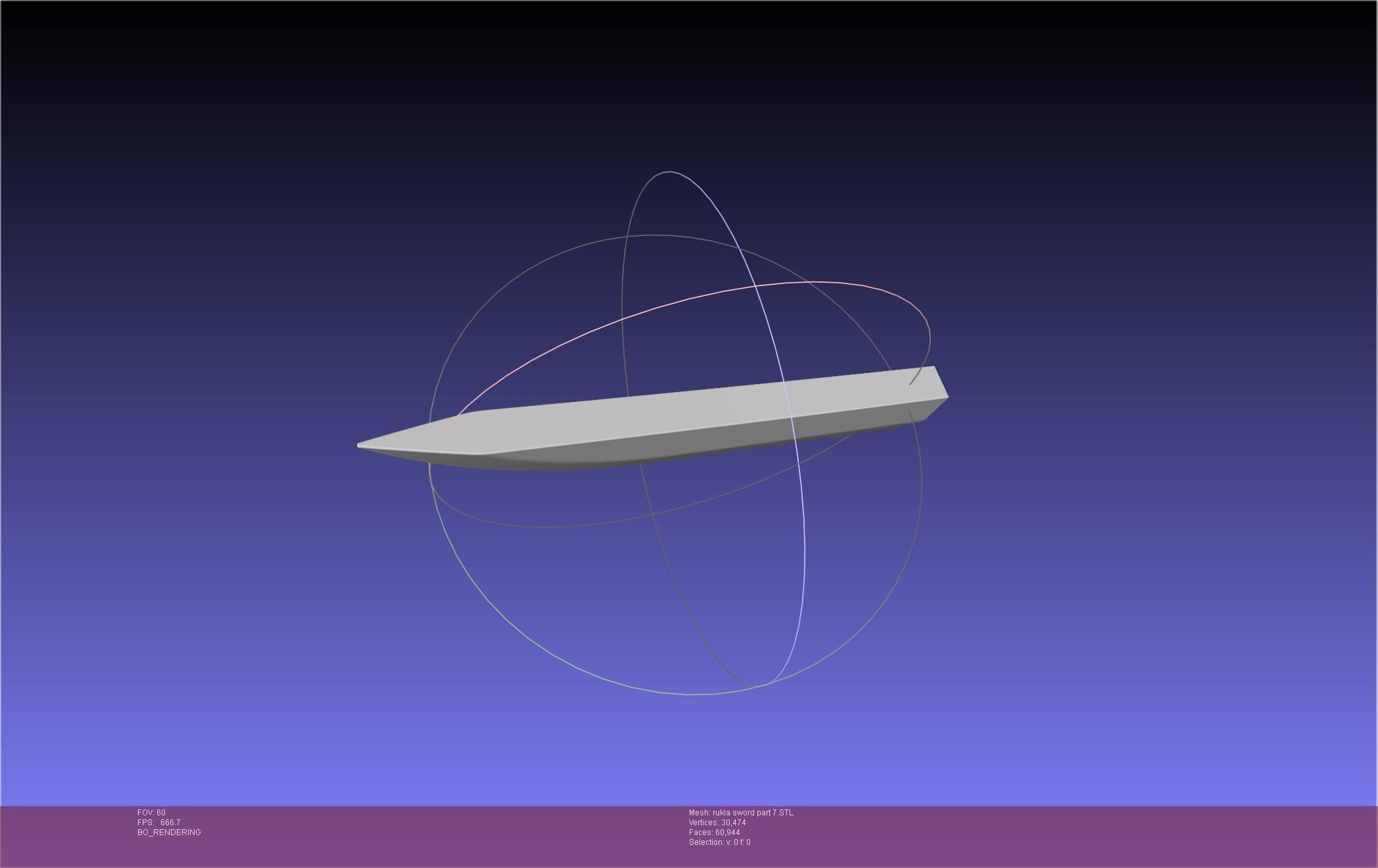 Bleach Kuchiki Rukia Sword Printable Assembly 3D print model_117