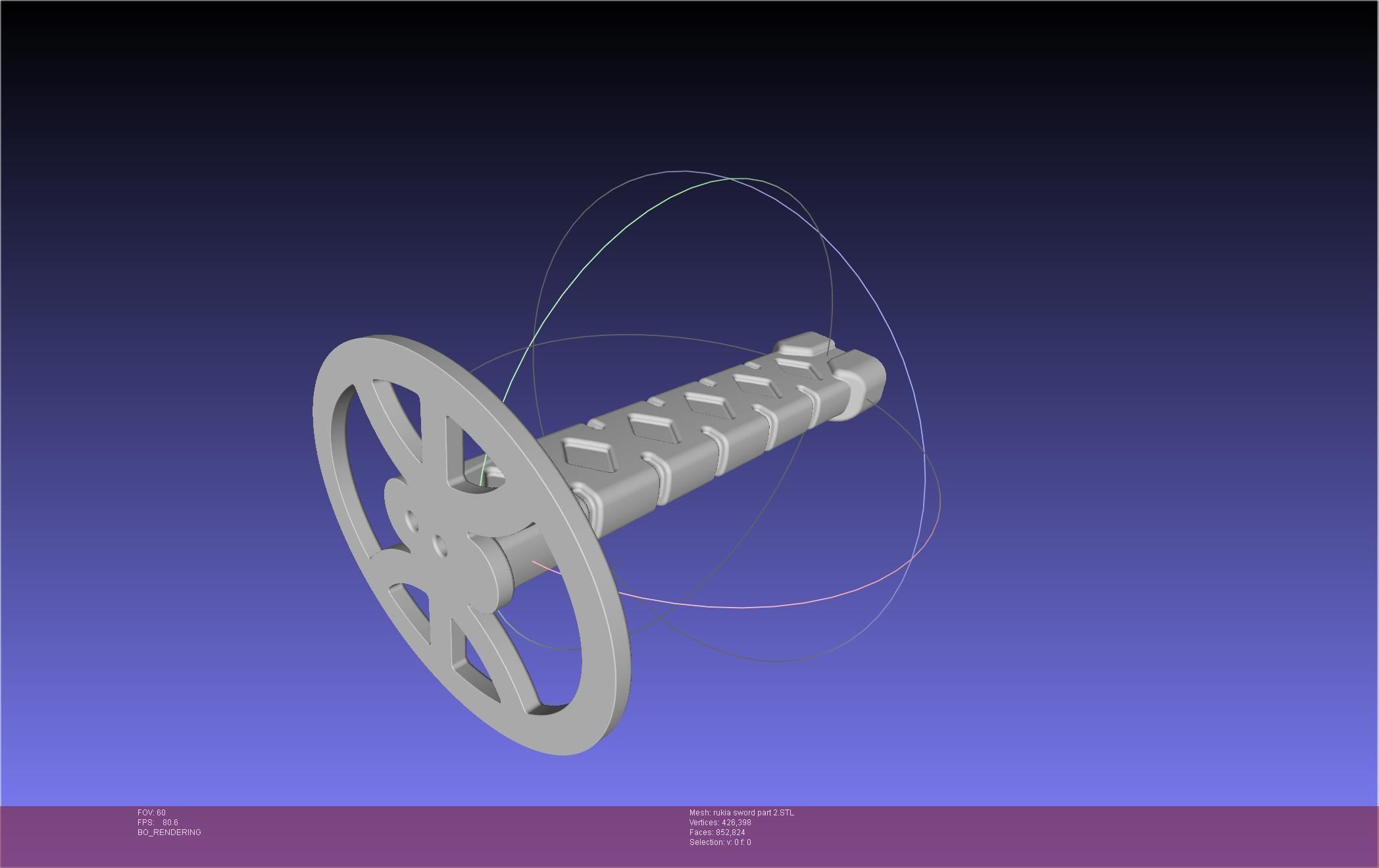 Bleach Kuchiki Rukia Sword Printable Assembly 3D print model_74