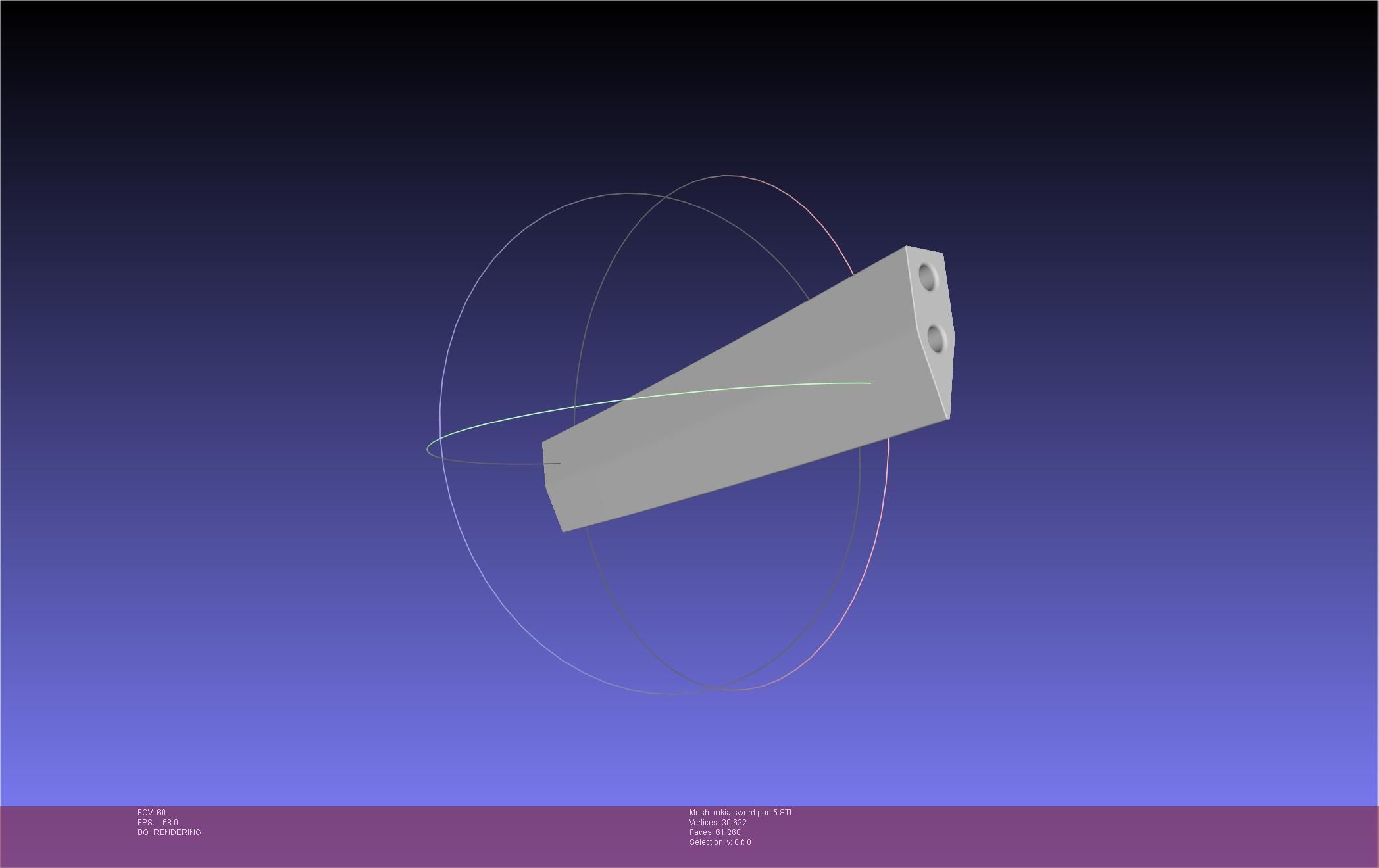 Bleach Kuchiki Rukia Sword Printable Assembly 3D print model_102