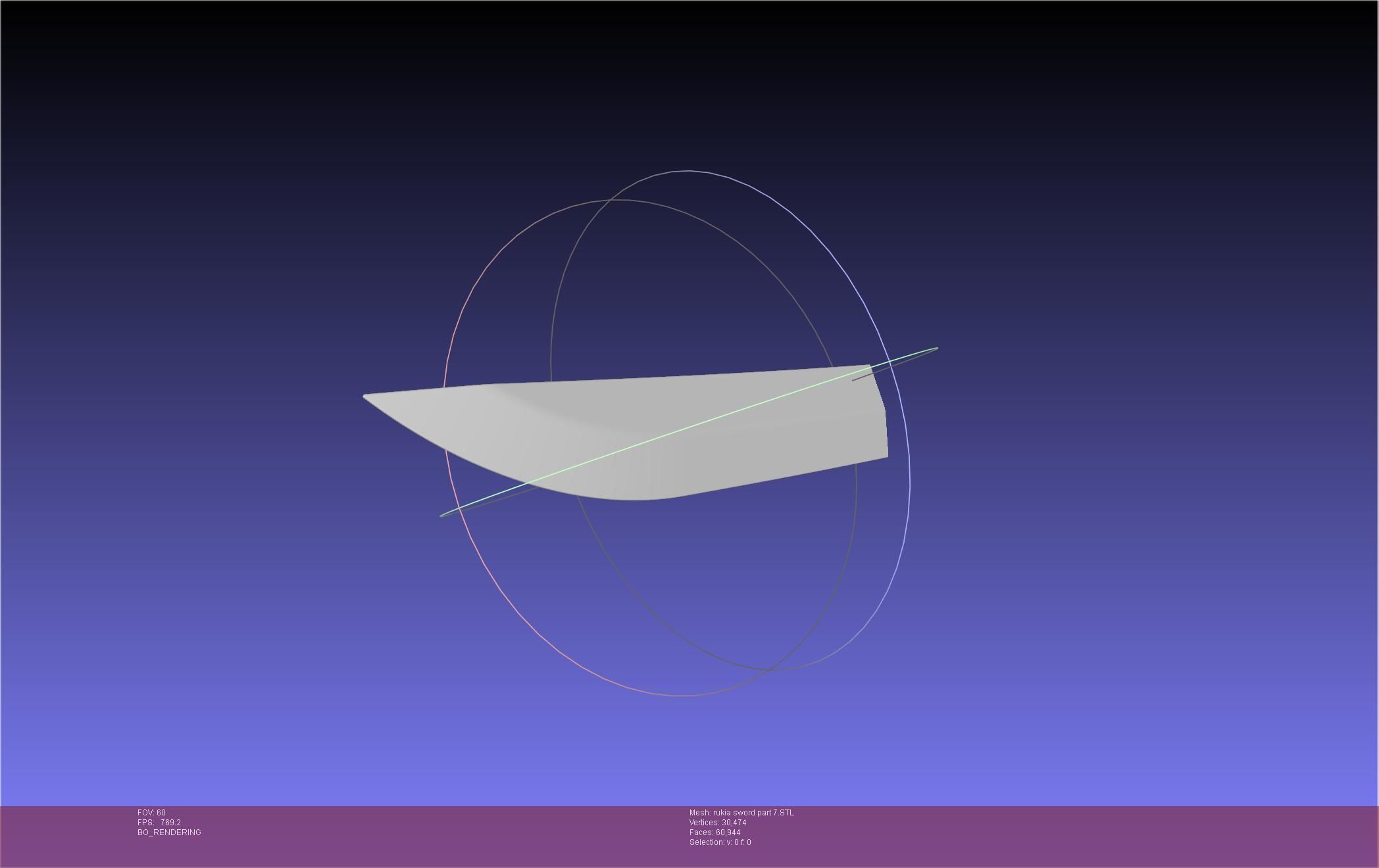 Bleach Kuchiki Rukia Sword Printable Assembly 3D print model_121