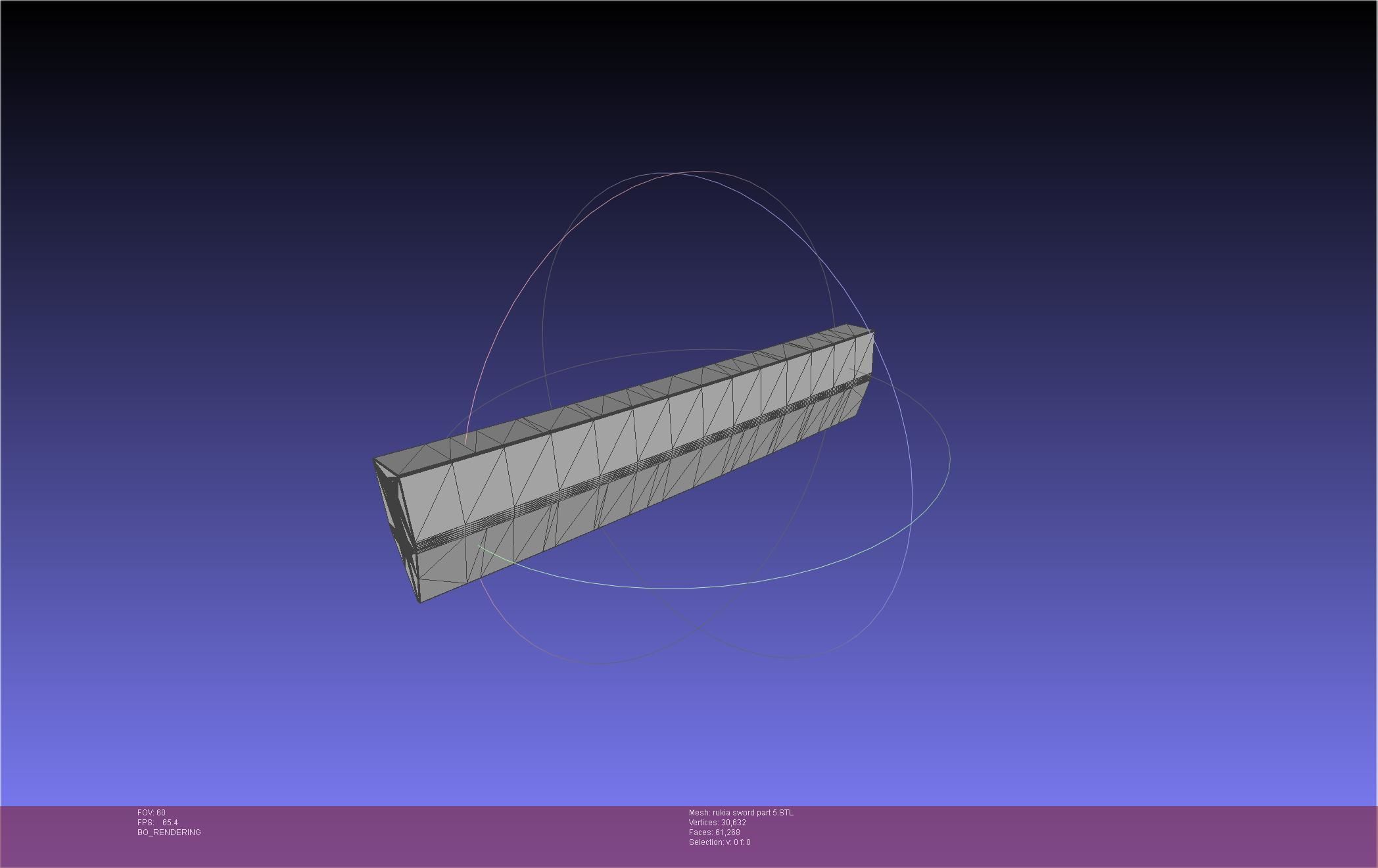 Bleach Kuchiki Rukia Sword Printable Assembly 3D print model_105