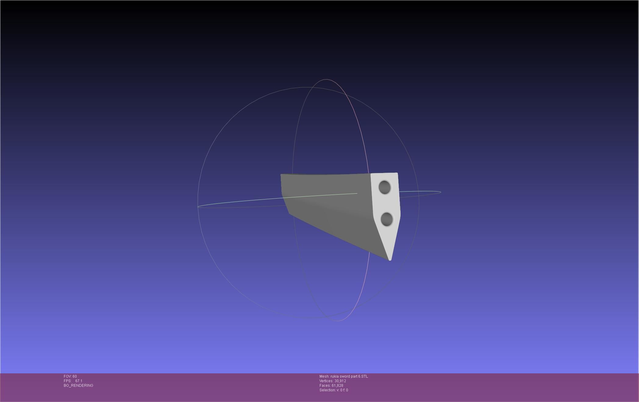 Bleach Kuchiki Rukia Sword Printable Assembly 3D print model_107