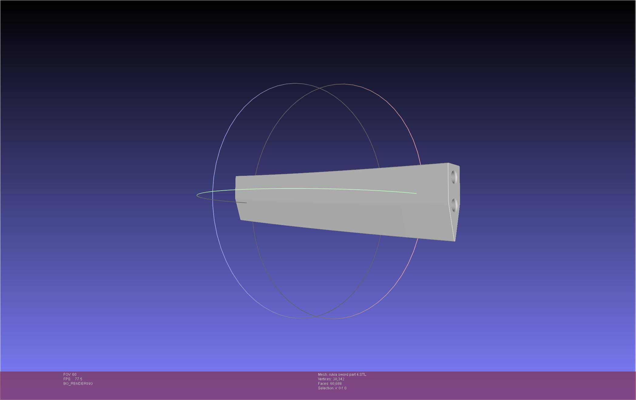 Bleach Kuchiki Rukia Sword Printable Assembly 3D print model_94