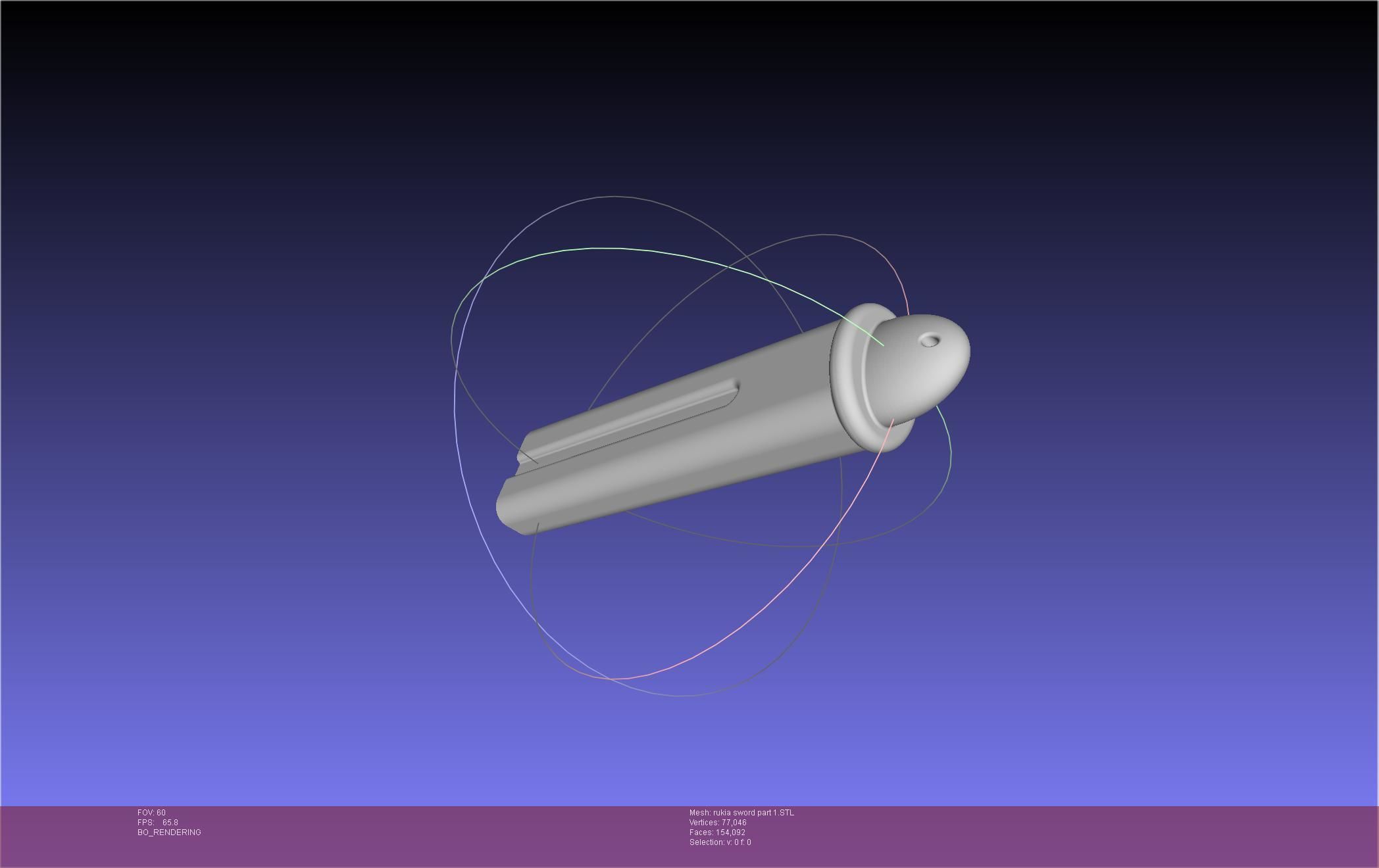 Bleach Kuchiki Rukia Sword Printable Assembly 3D print model_61